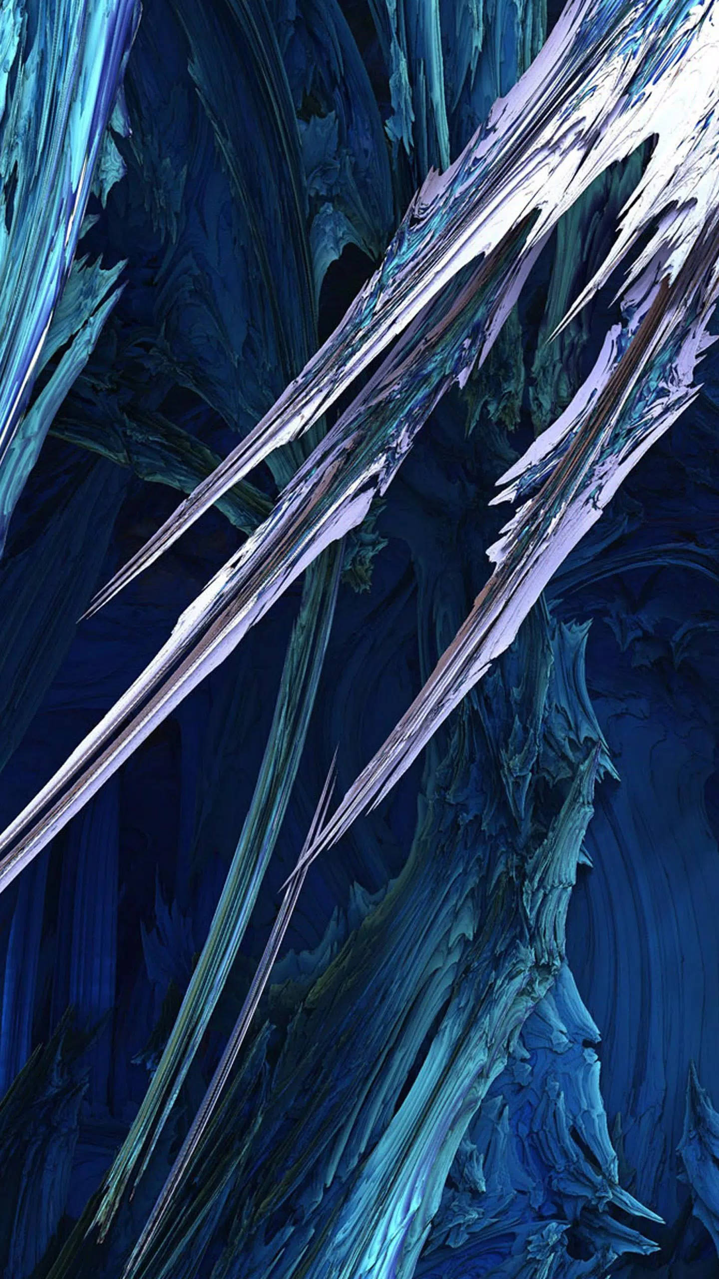 Samsung Galaxy S6 Edge, electric blue, silver, 2K Phone Wallpaper