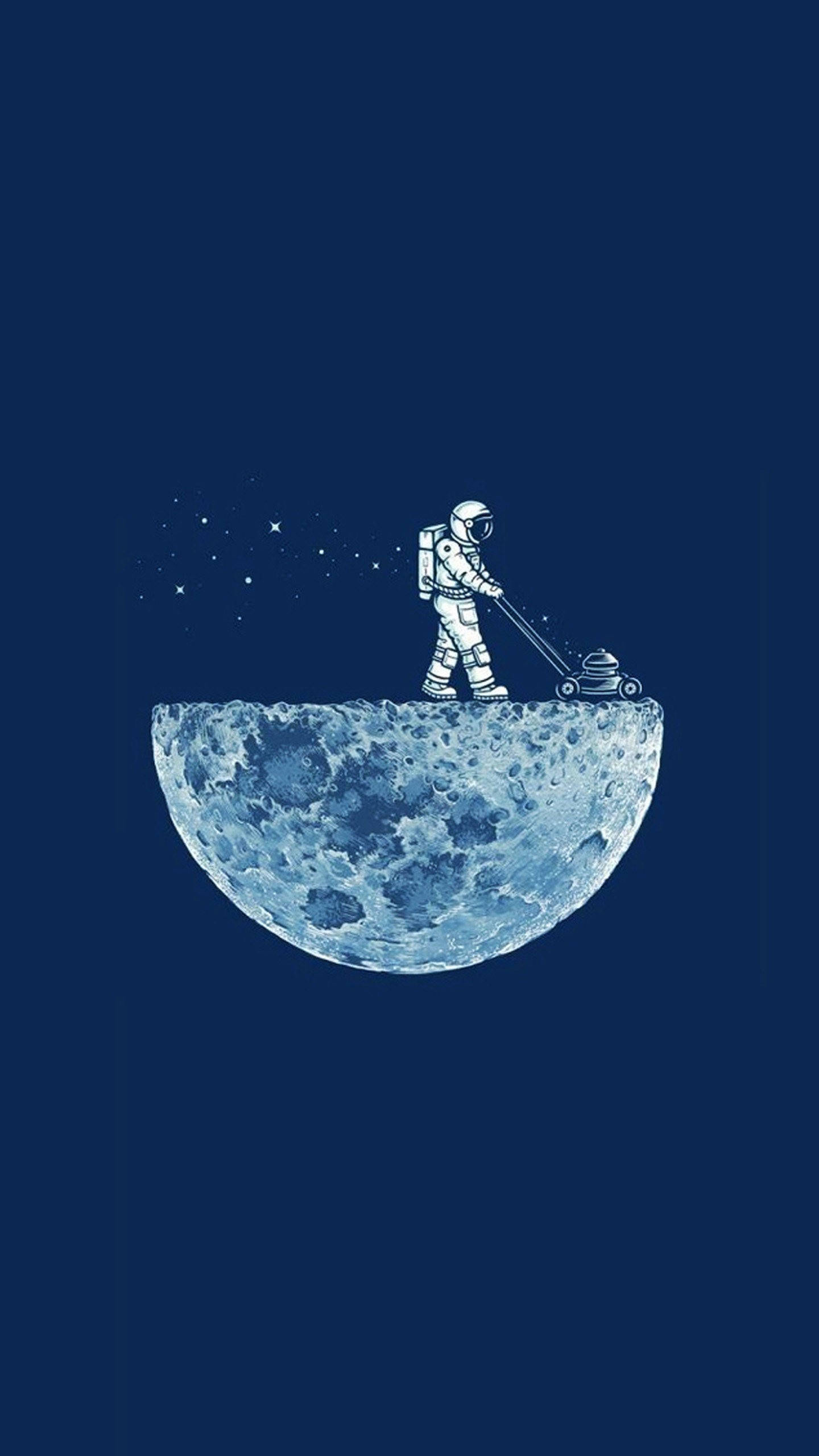Samsung Galaxy S6 Edge, moon, astronaut, 2K Phone Wallpaper