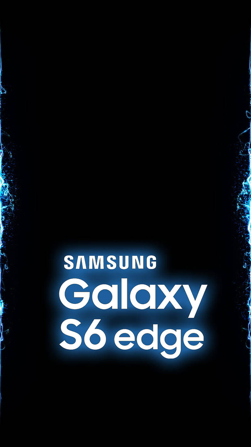 Samsung Galaxy S6 Edge, electric blue, black background, HD Phone Wallpaper