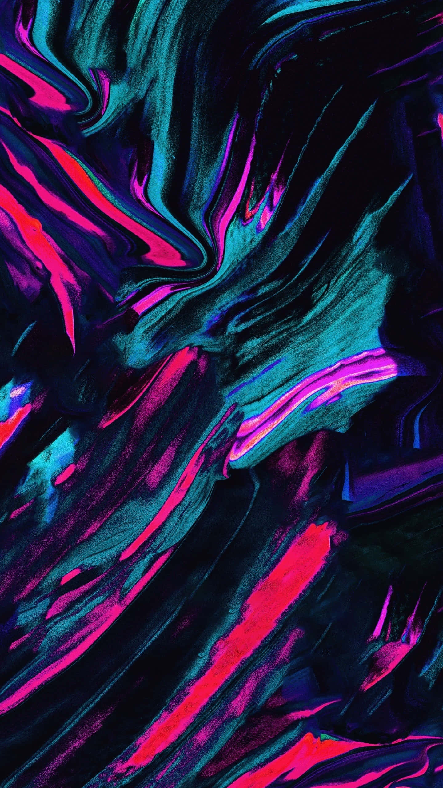 Samsung Galaxy S6, neon pink, teal, 2K Phone Wallpaper