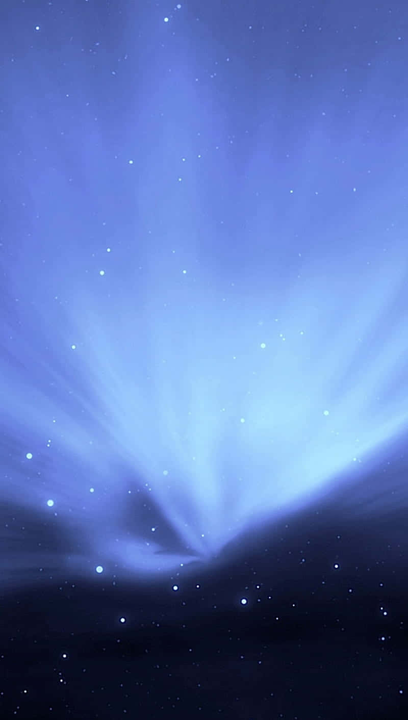 Galaxy S6, aurora night sky, blue cosmic burst, HD Phone Wallpaper