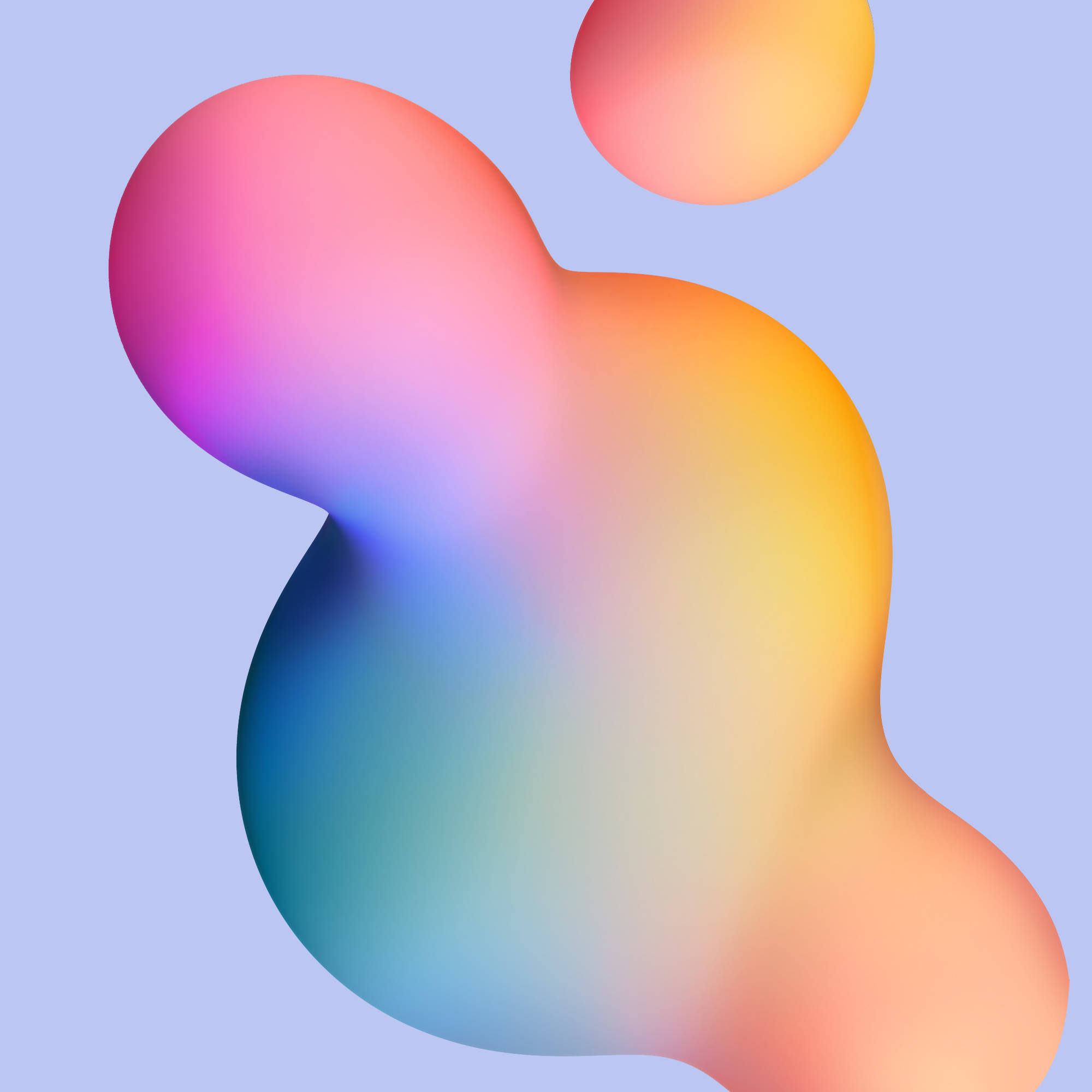 Samsung Galaxy Tablet, gradient colours, vibrant smooth gradient blobs, Full HD Desktop Wallpaper