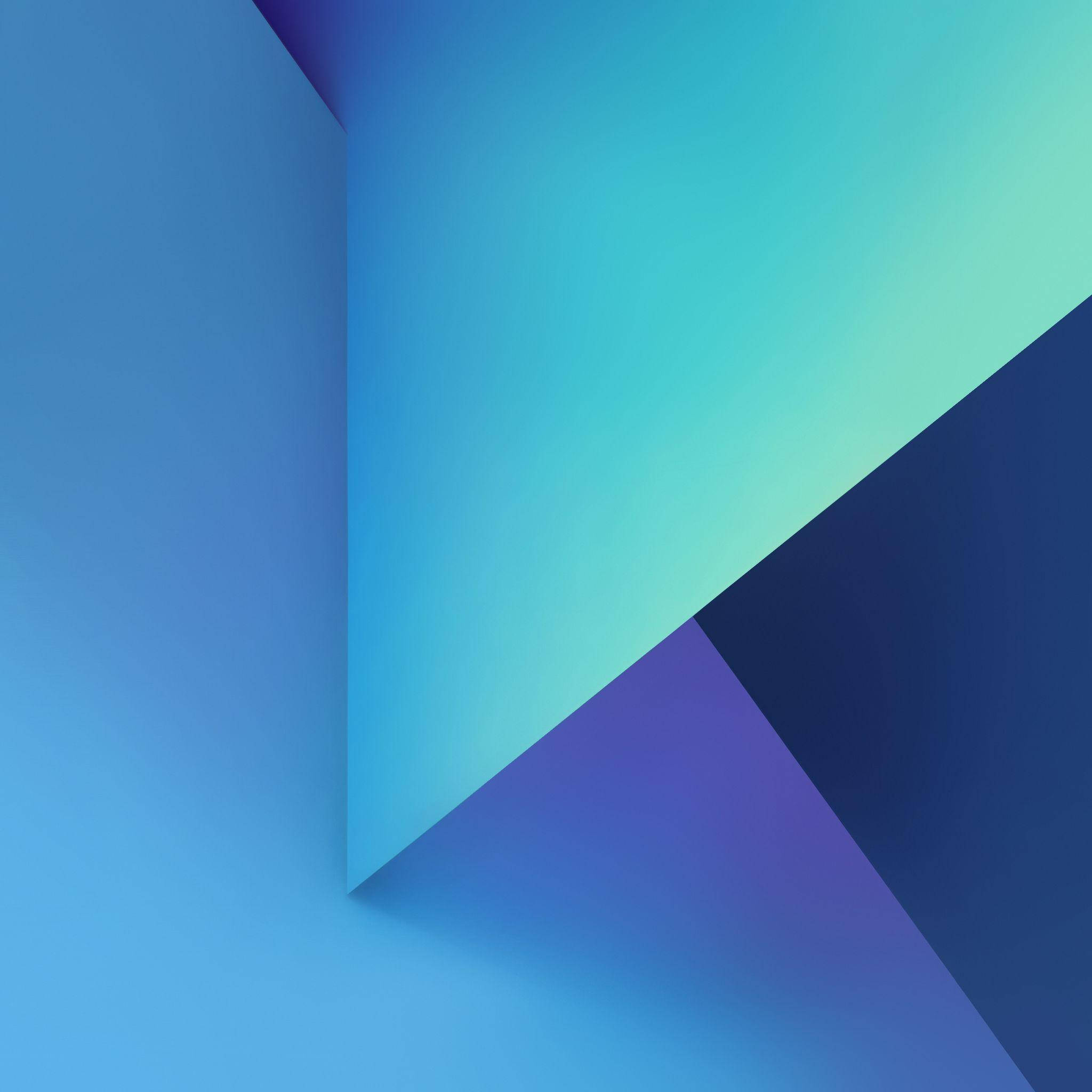iridescent blue, shapes, Samsung Galaxy Tablet, Full HD Desktop Wallpaper