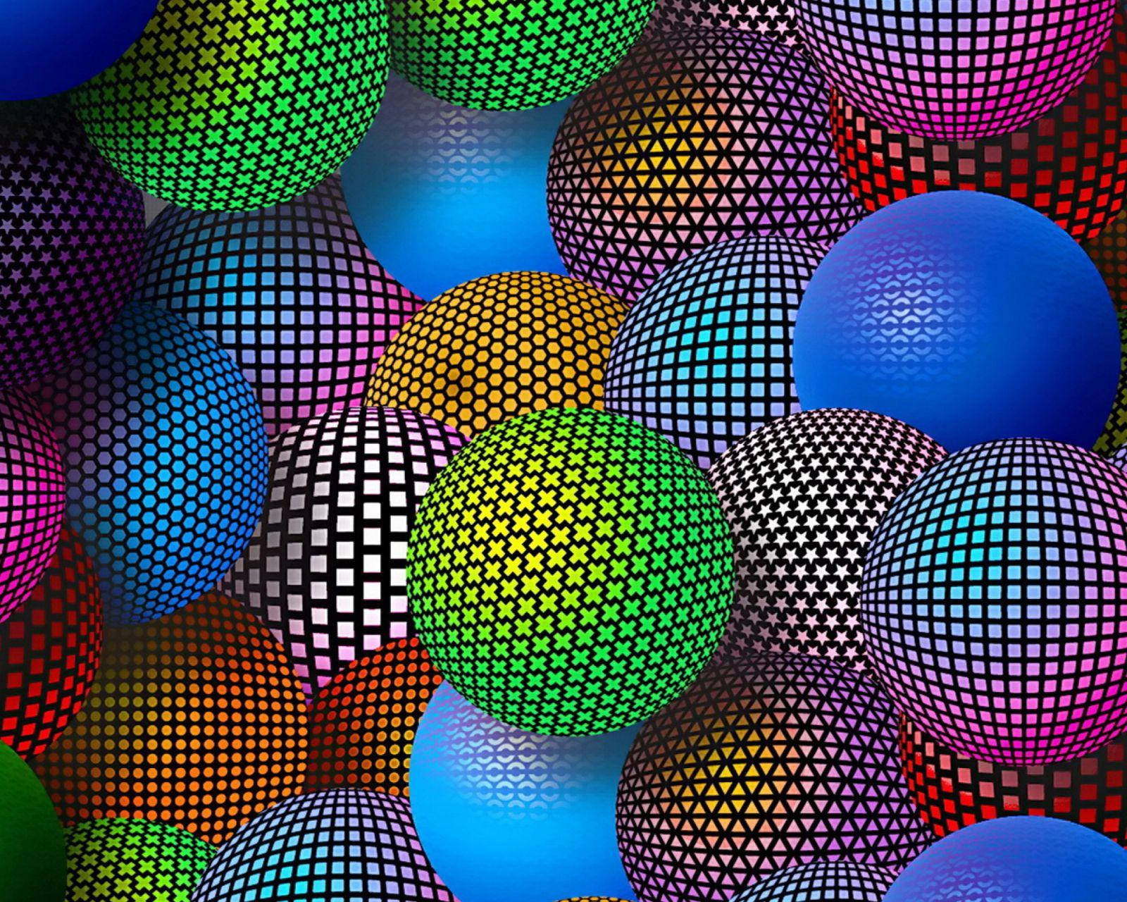 Samsung Galaxy Tablet, colourful spheres, vibrant multicolored spheres, HD Desktop Wallpaper