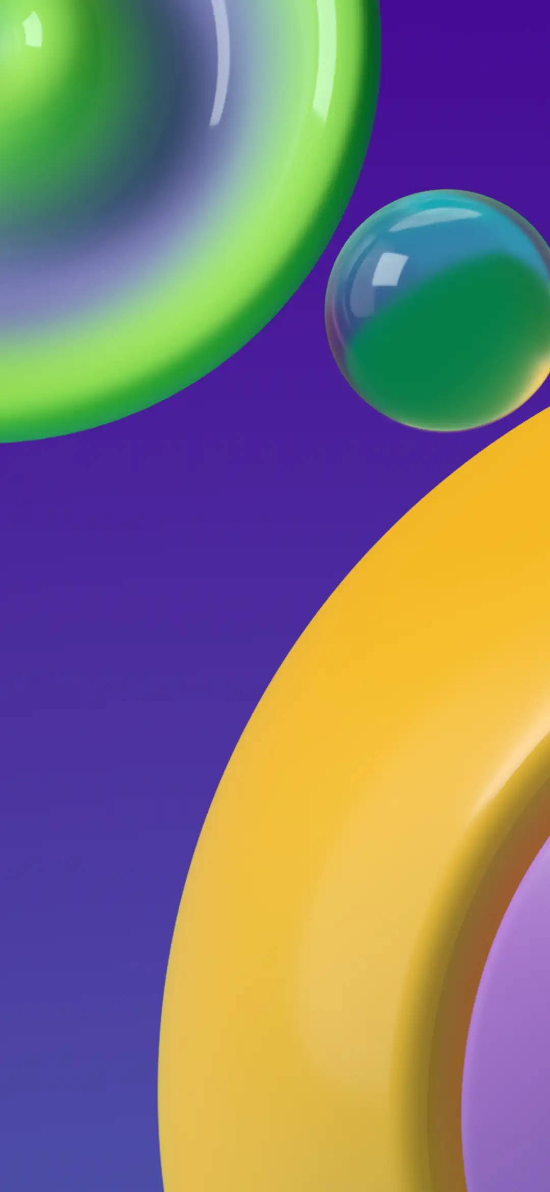 Samsung M21, glossy spheres, curved shapes, Full HD Phone Wallpaper