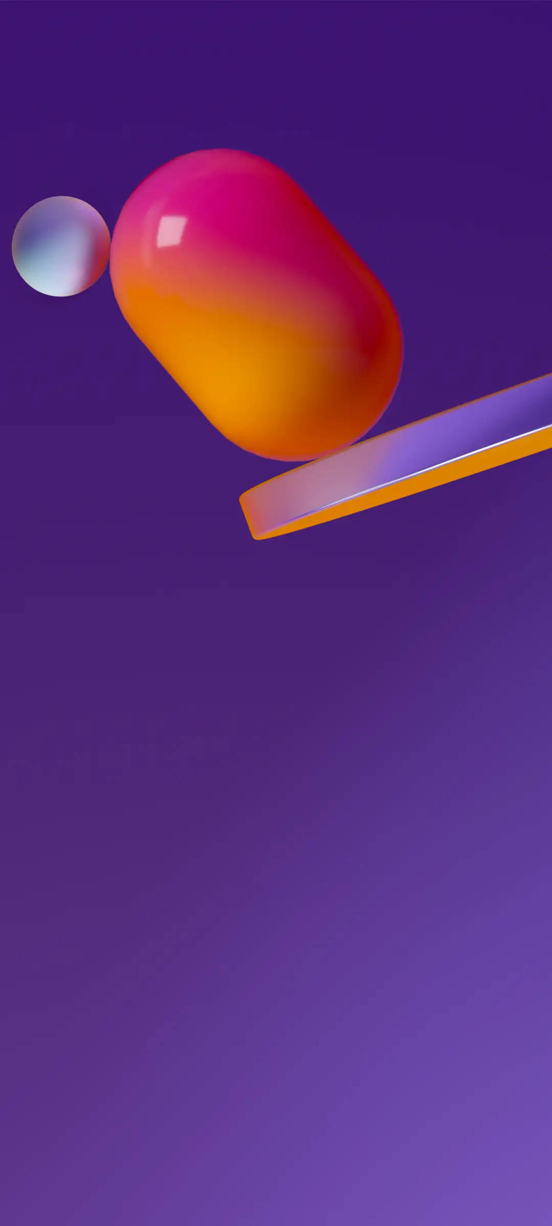 Samsung M21, 3D Pill, glossy gradient sphere, Full HD Phone Wallpaper