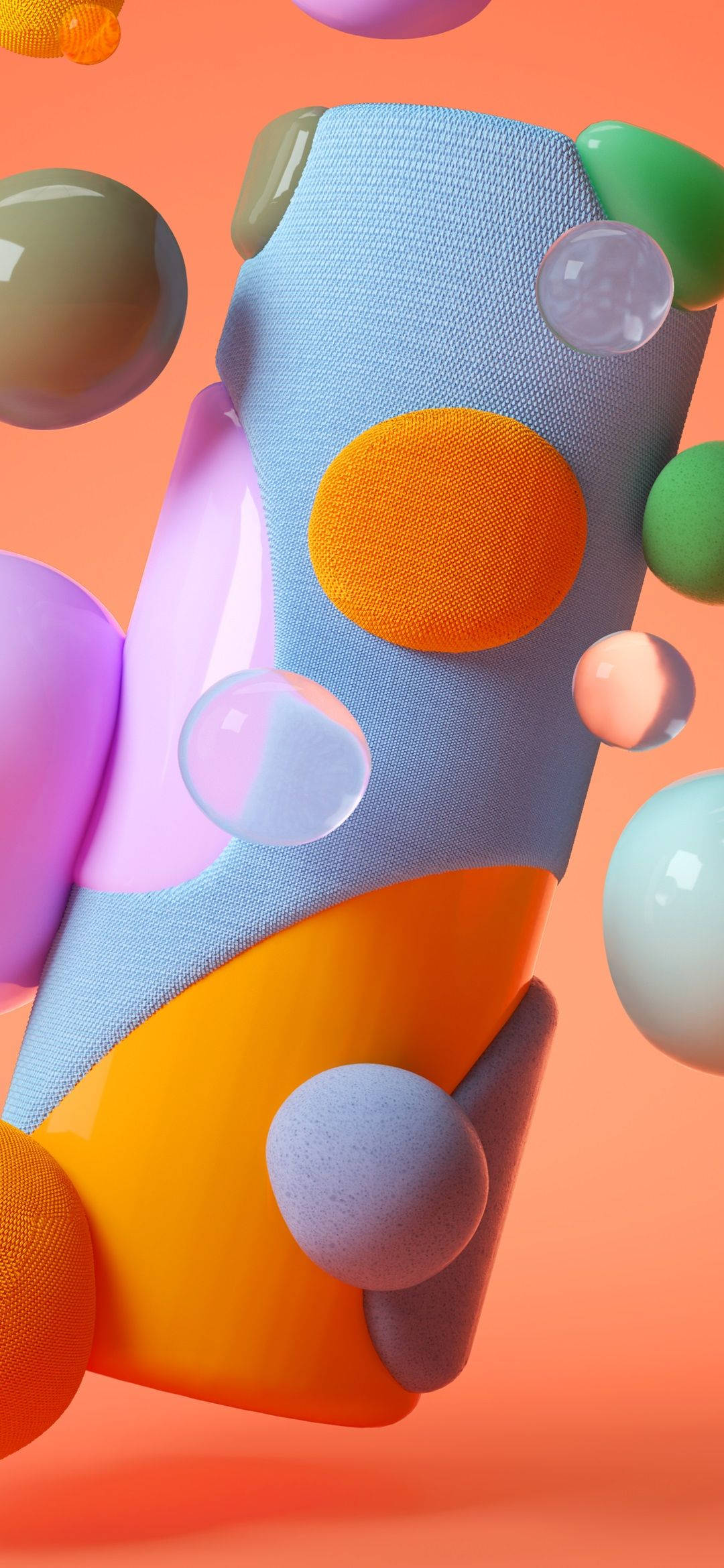 Samsung M21, 3D render, textured fabric, Full HD Phone Wallpaper