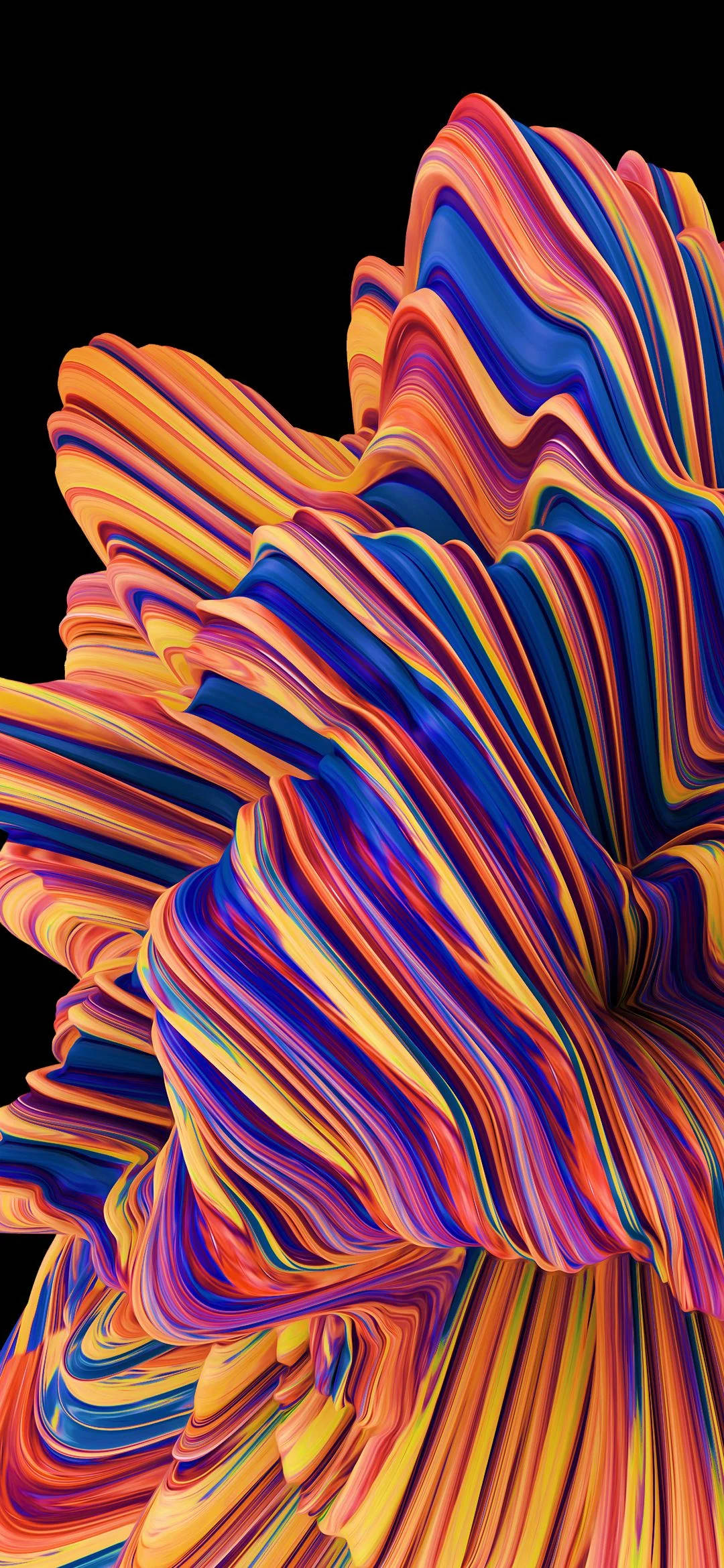 Samsung M31, orange, blue, Full HD Phone Wallpaper