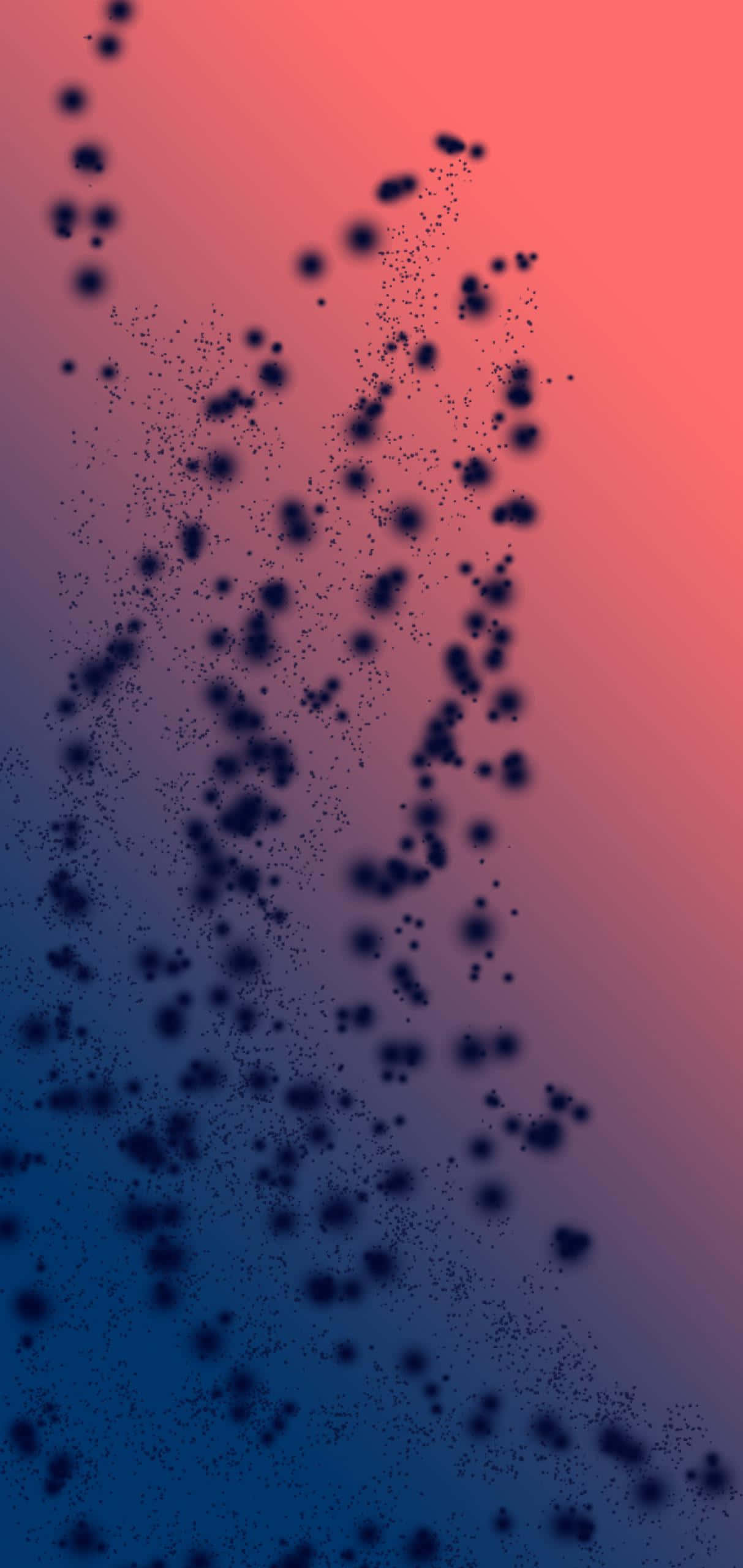 Samsung Note 20, abstract gradient, blue to coral pink, Full HD Phone Wallpaper