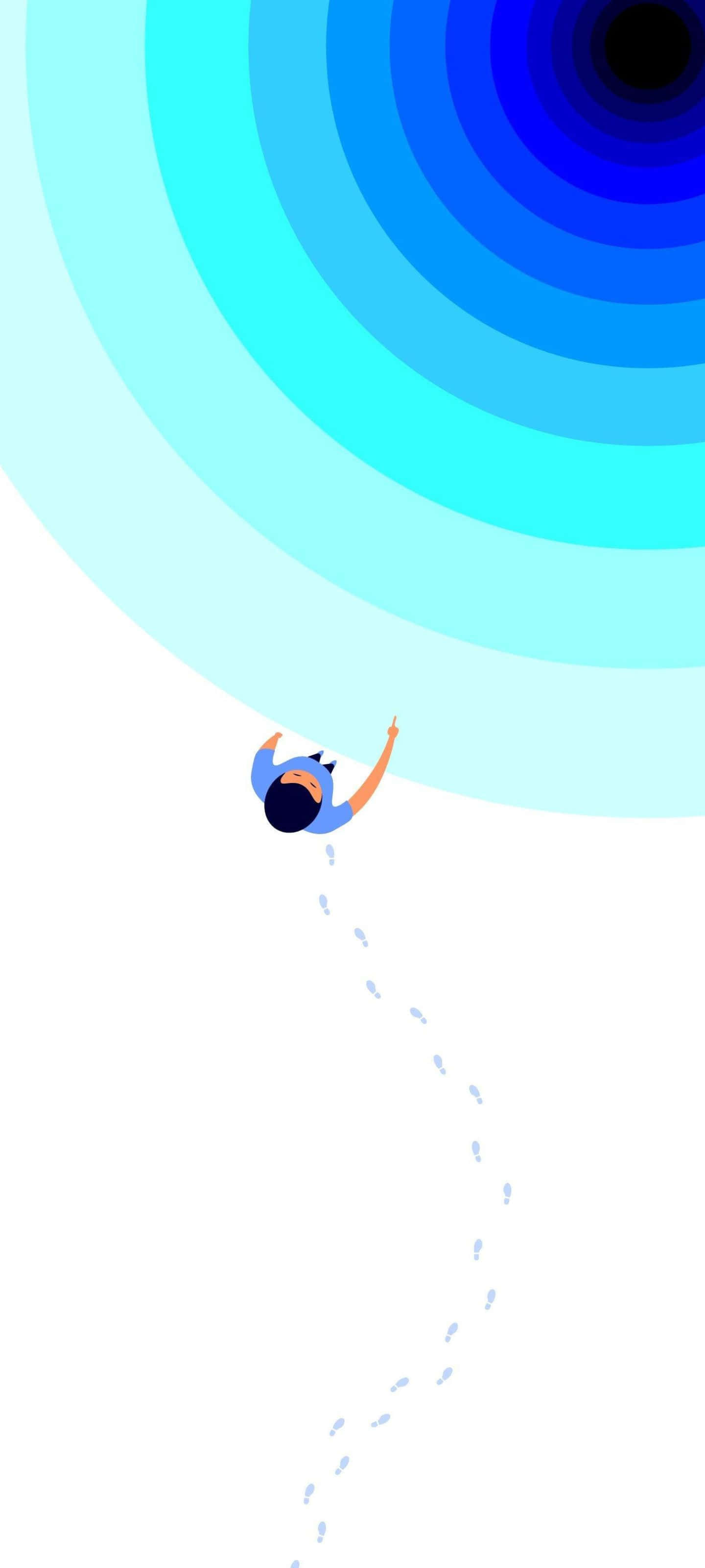 Samsung S20, blue rings, white background, 2K Phone Wallpaper