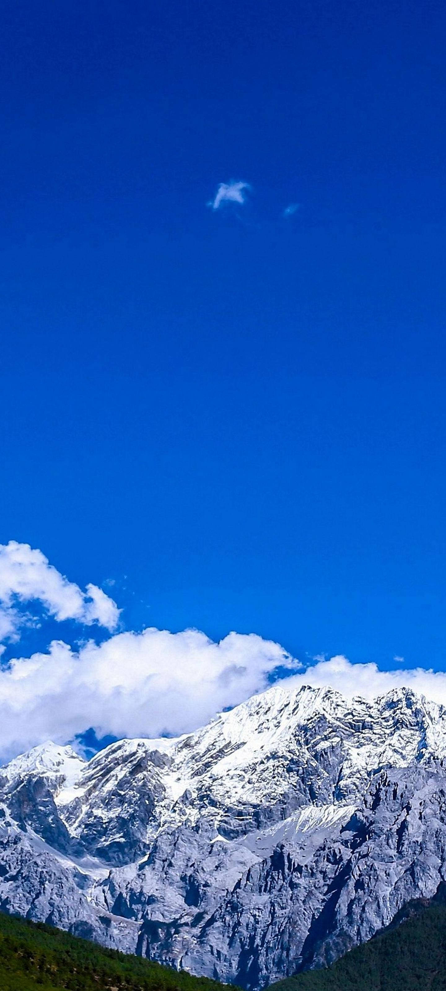 Samsung S21 Ultra, snow mountain, snowcapped mountain peaks, 2K Phone Wallpaper