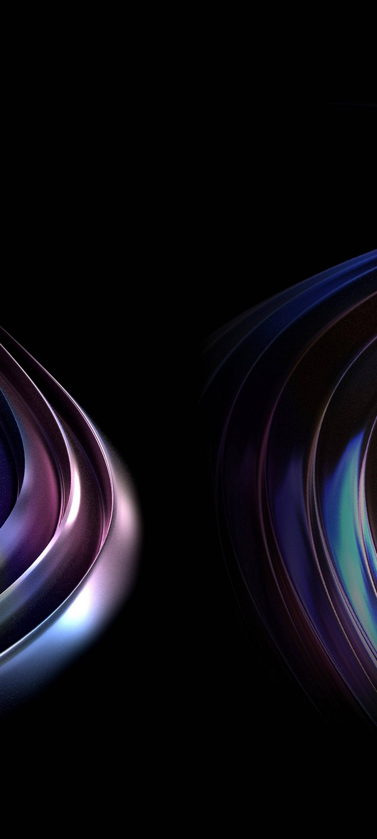 Samsung S21 Ultra, metallic curves, purple blue, 2K Phone Wallpaper