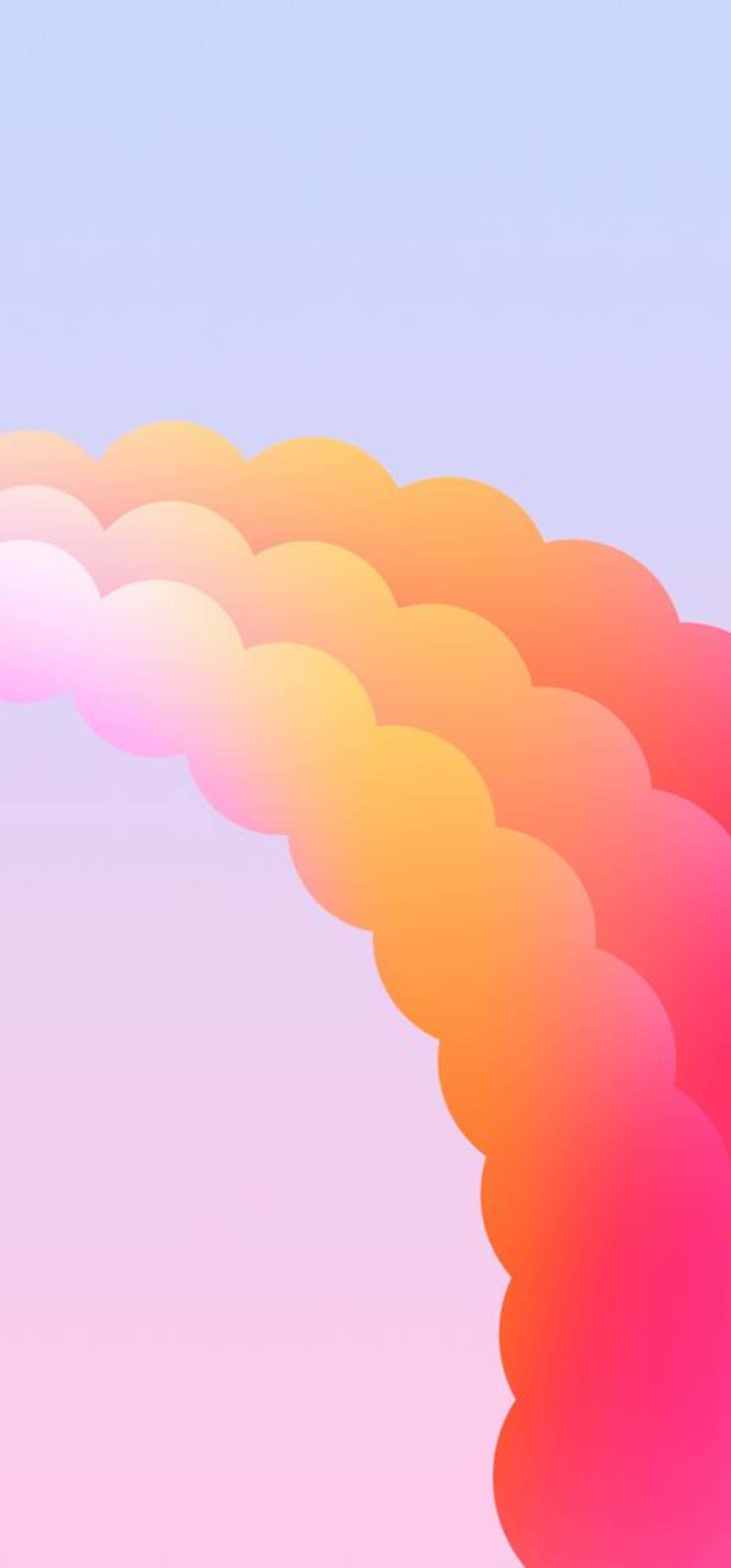 Samsung S23 Ultra, pastel pink, warm orange, 2K Phone Wallpaper