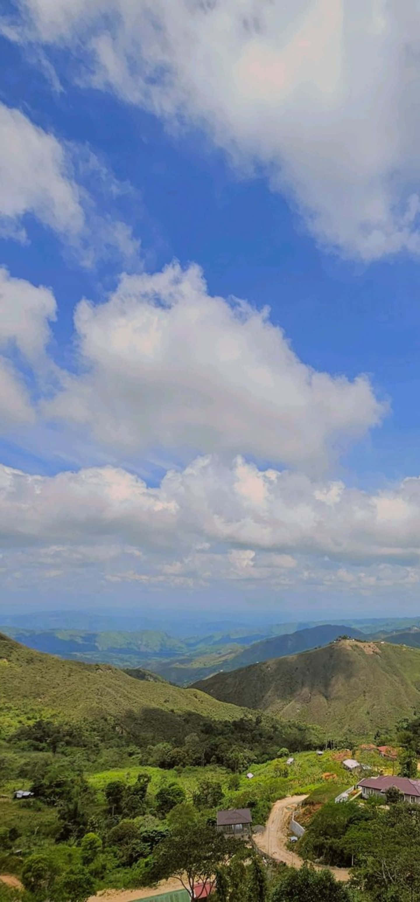 Samsung S23 Ultra, mountain valley, green mountain, 2K Phone Wallpaper