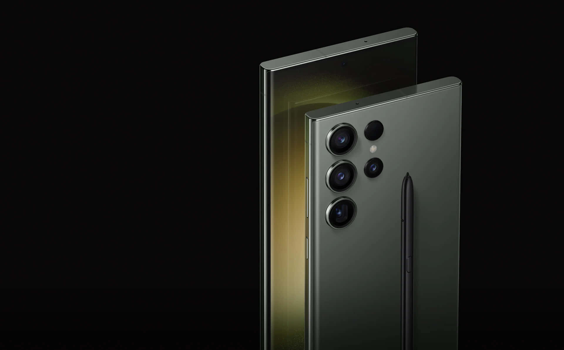 Samsung S23 Ultra, metallic smartphones, black background, Full HD Desktop Wallpaper