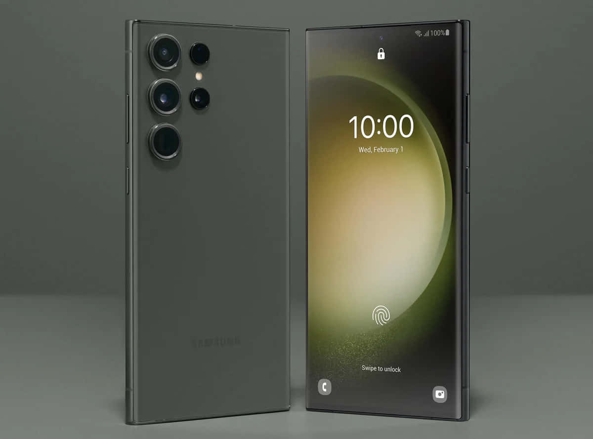 Samsung S23 Ultra, dark gray, camera array, SD Desktop Wallpaper