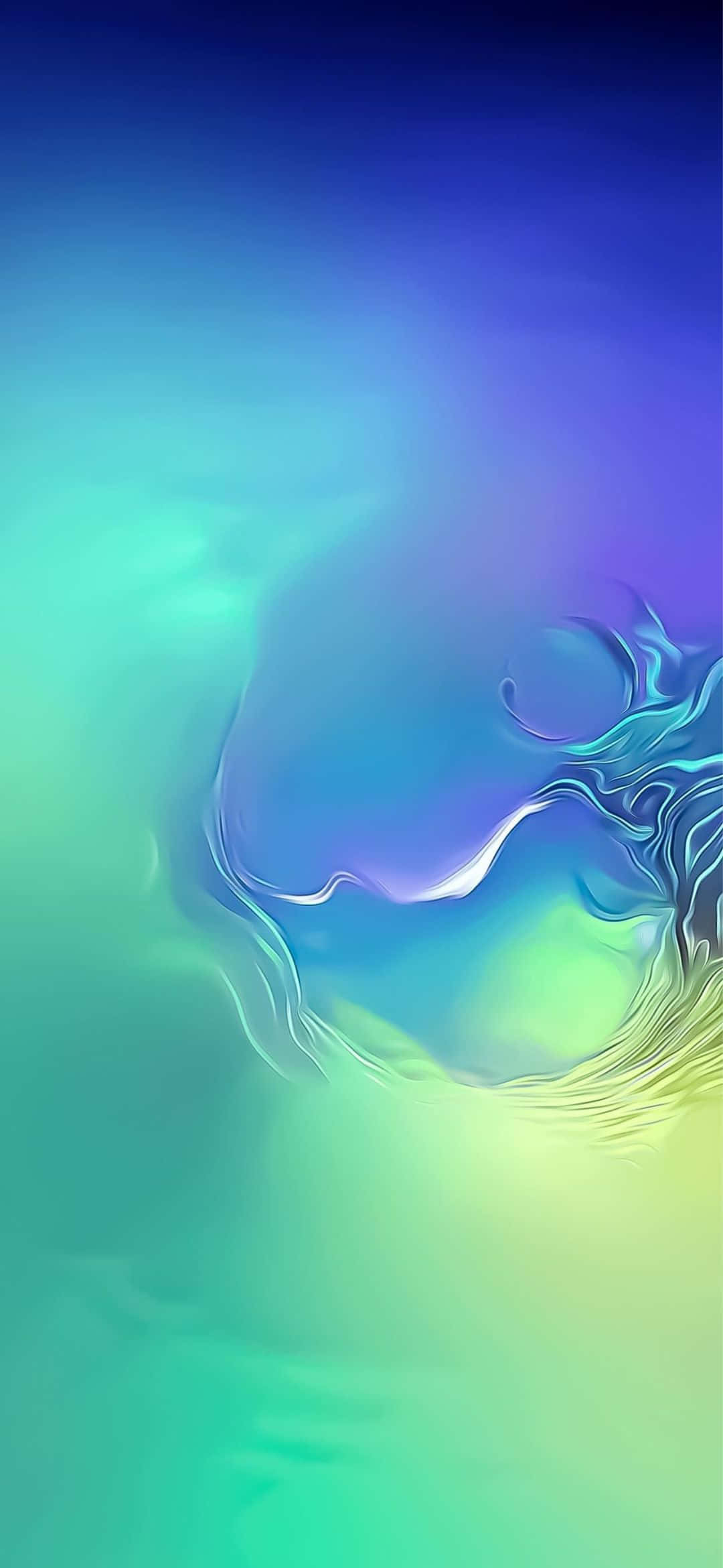 Samsung S23, glowing blue green and purple hues, fluid abstract swirl, Full HD Phone Wallpaper