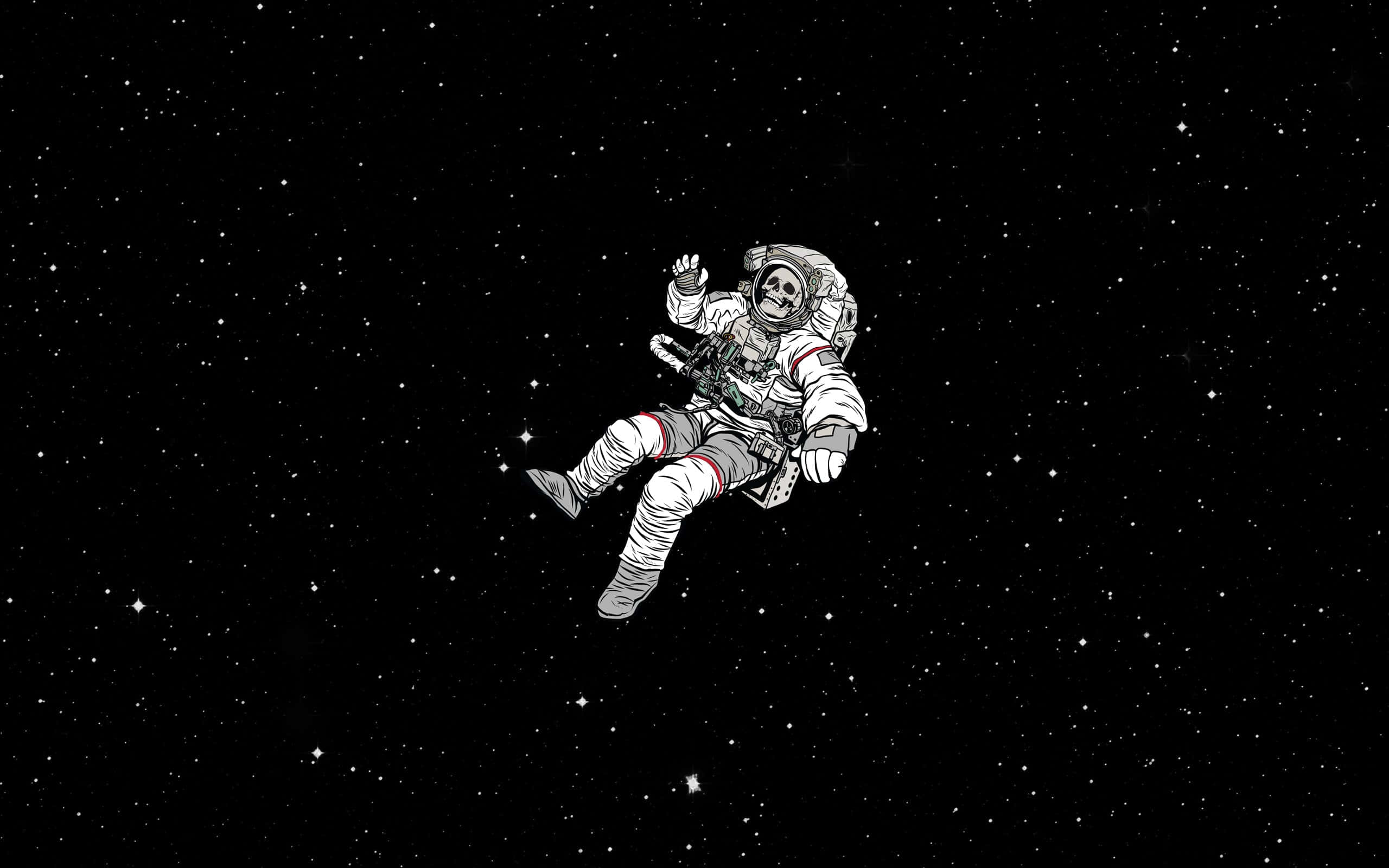 samsung tablet, 2560 x 1600, skeleton astronaut, 2K Desktop Wallpaper