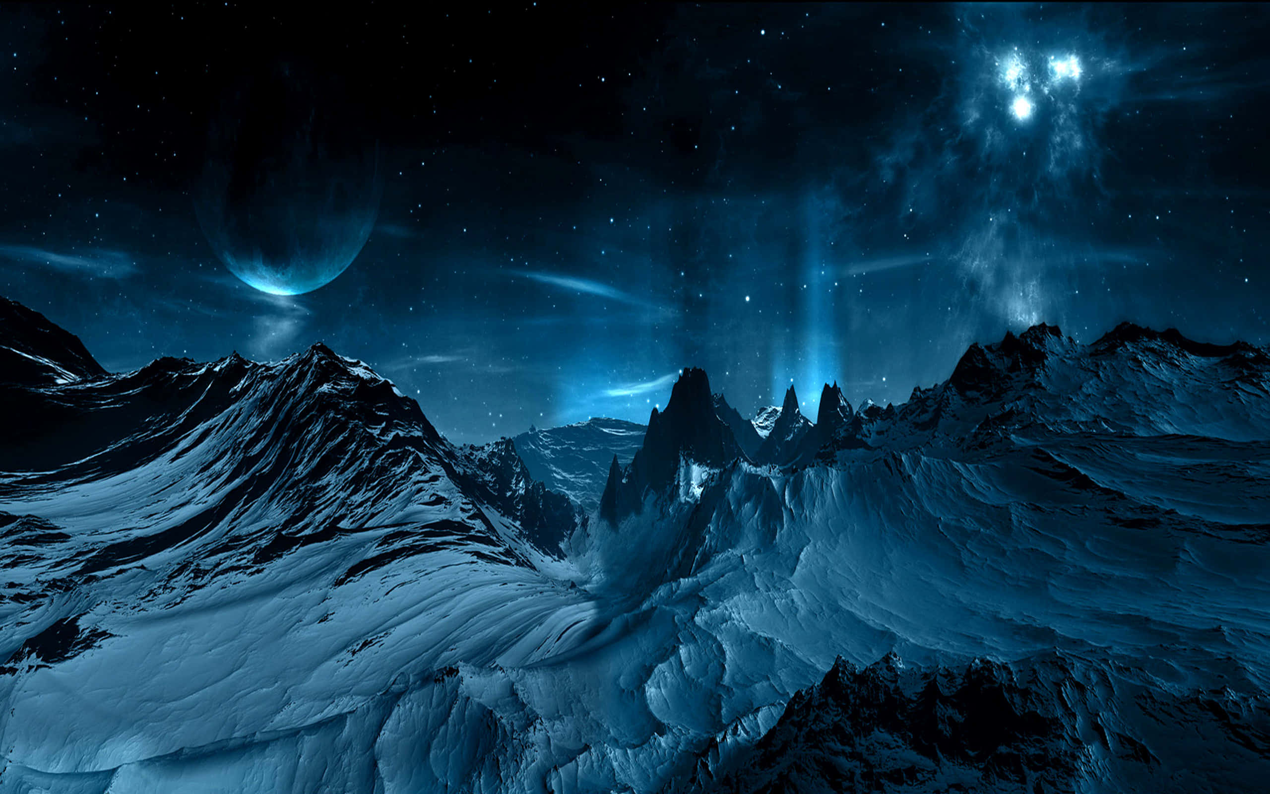 Samsung Tablet, 2560 x 1600, starry night sky, 2K Desktop Wallpaper