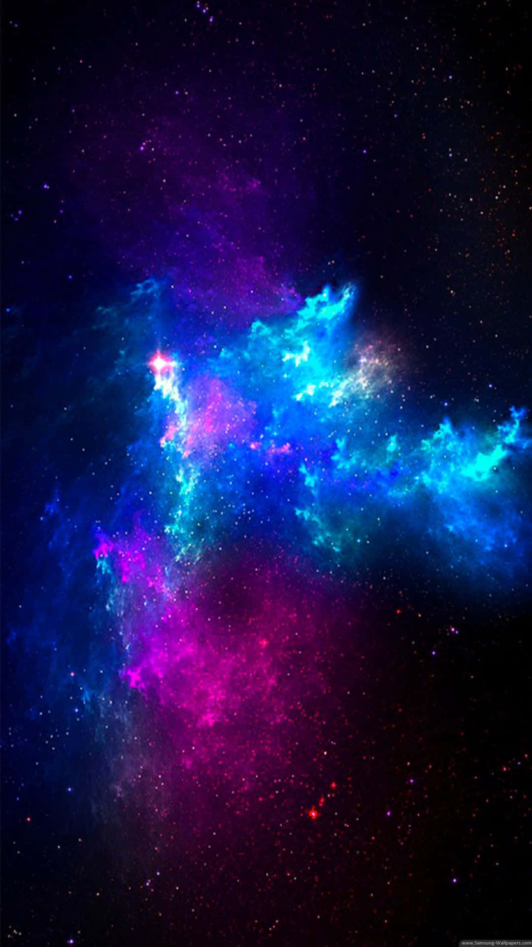 Samsung Galaxy, cosmic nebula, electric blues, Full HD Phone Wallpaper