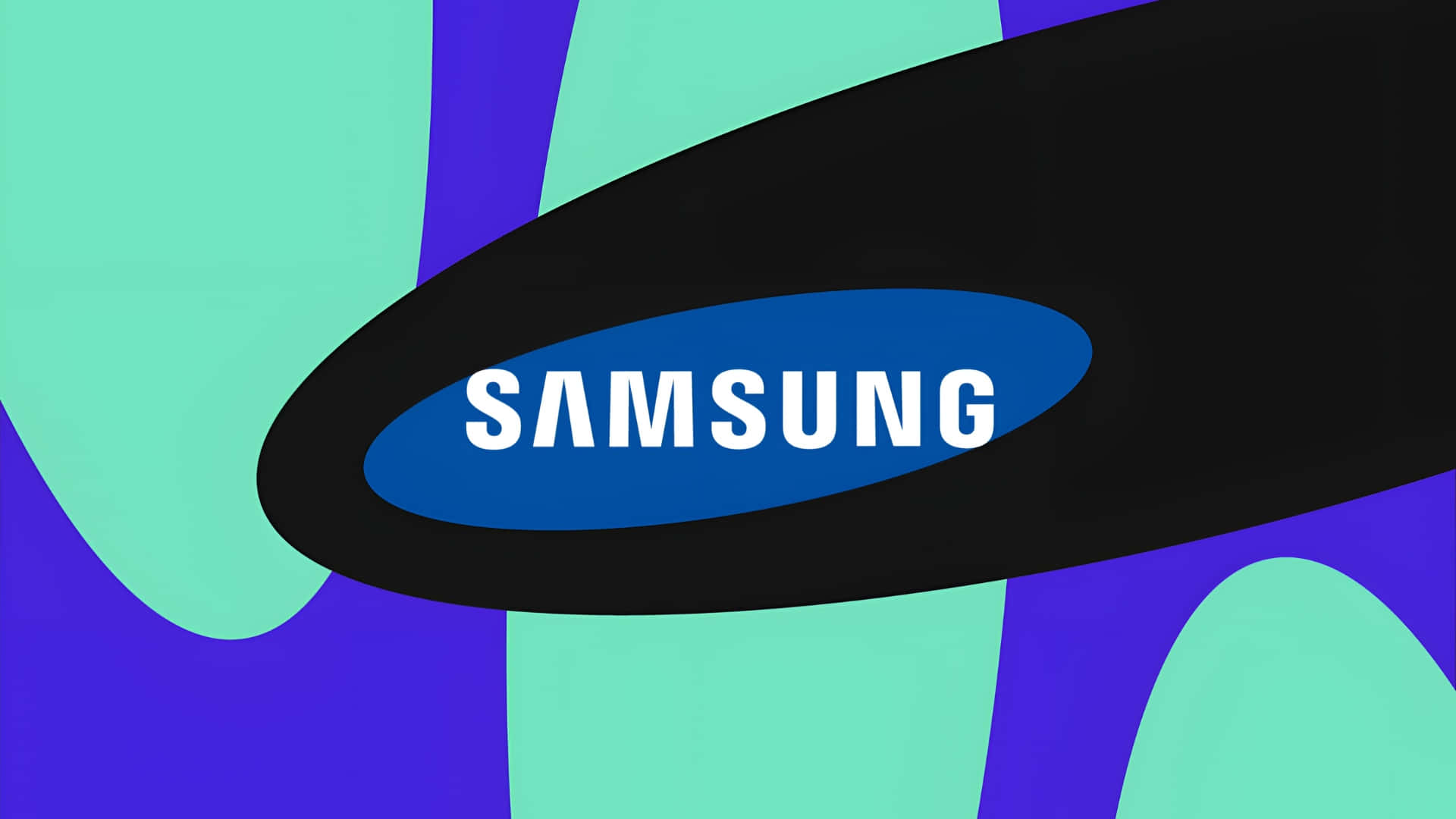 Samsung Tv Logo, white text, blue oval, Full HD Desktop Wallpaper