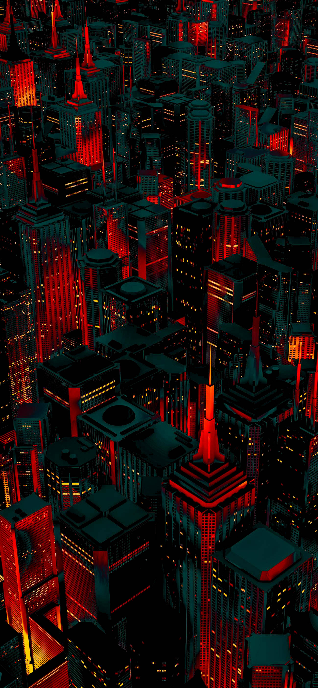Samsung Ultra 4K, futuristic cityscape, night, 2K Phone Wallpaper