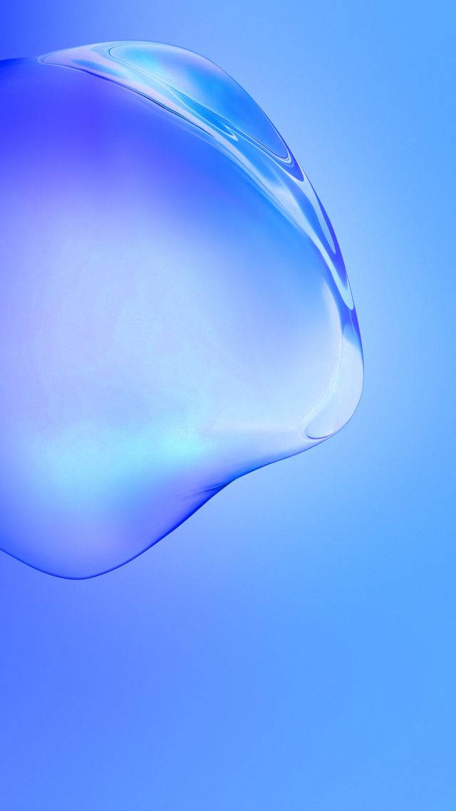 Samsung Ultra 4K, translucent blue bubble, gradient blue background, SD Phone Wallpaper