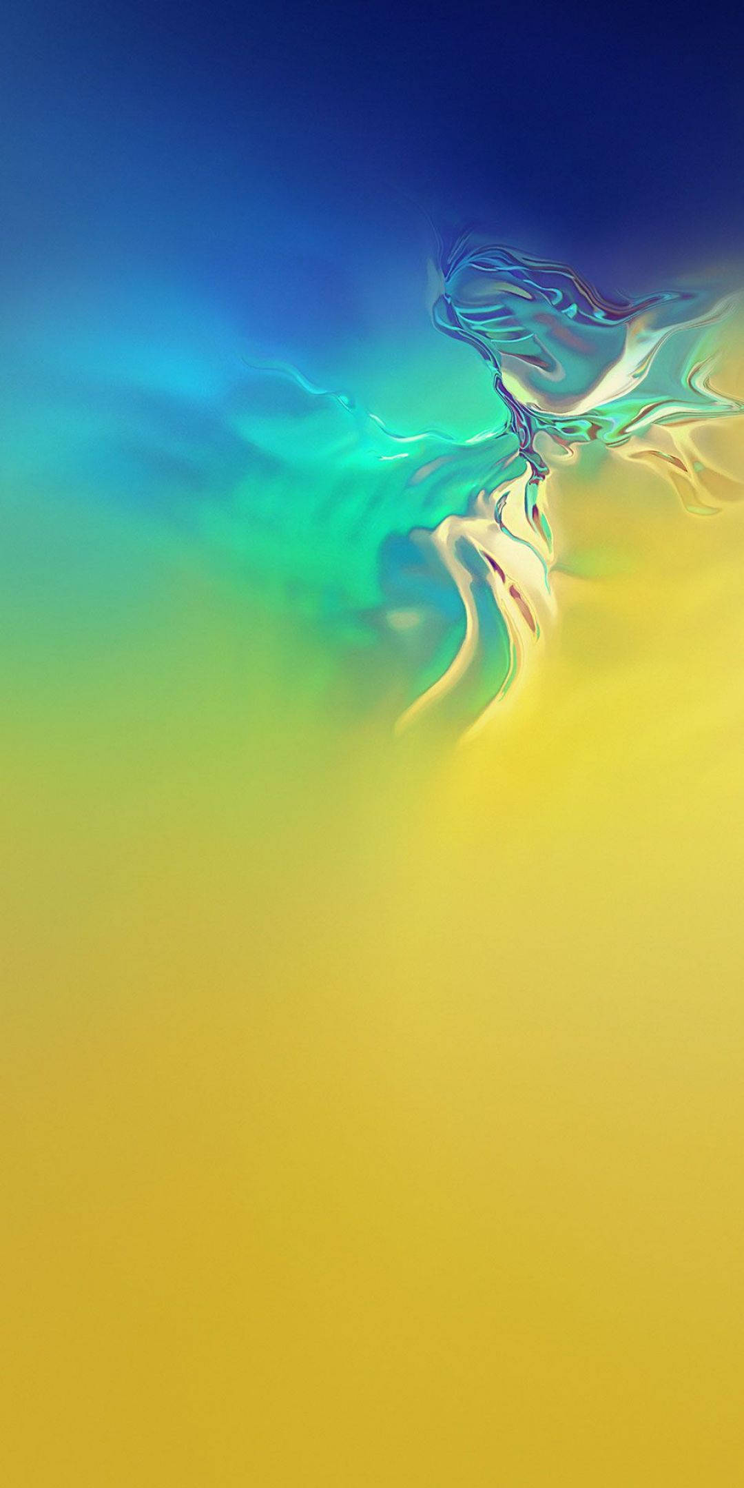 Samsung Ultra 4K, blue green, yellow, Full HD Phone Wallpaper