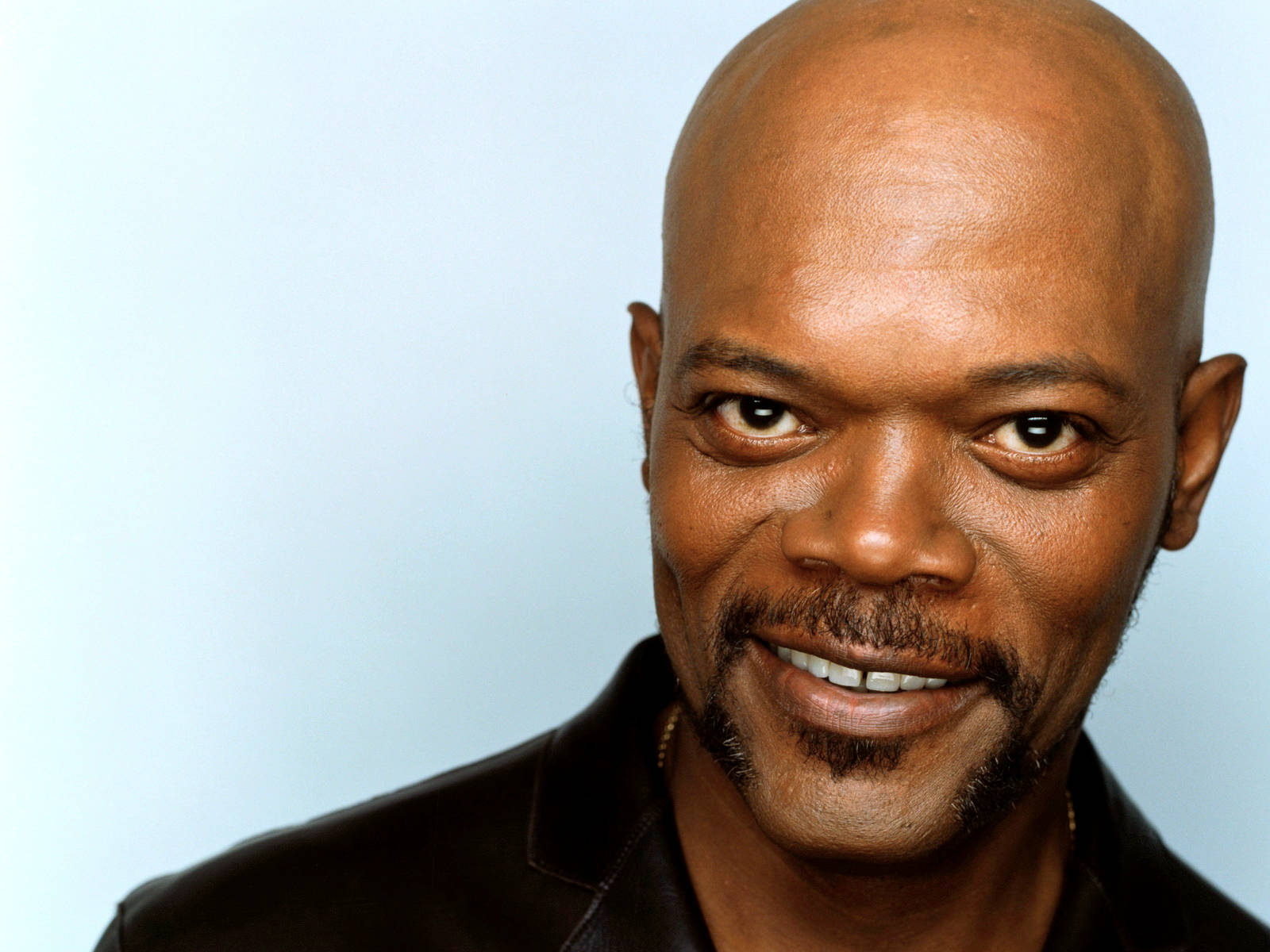 Samuel L Jackson, smiling, close-up portrait, HD Desktop Wallpaper