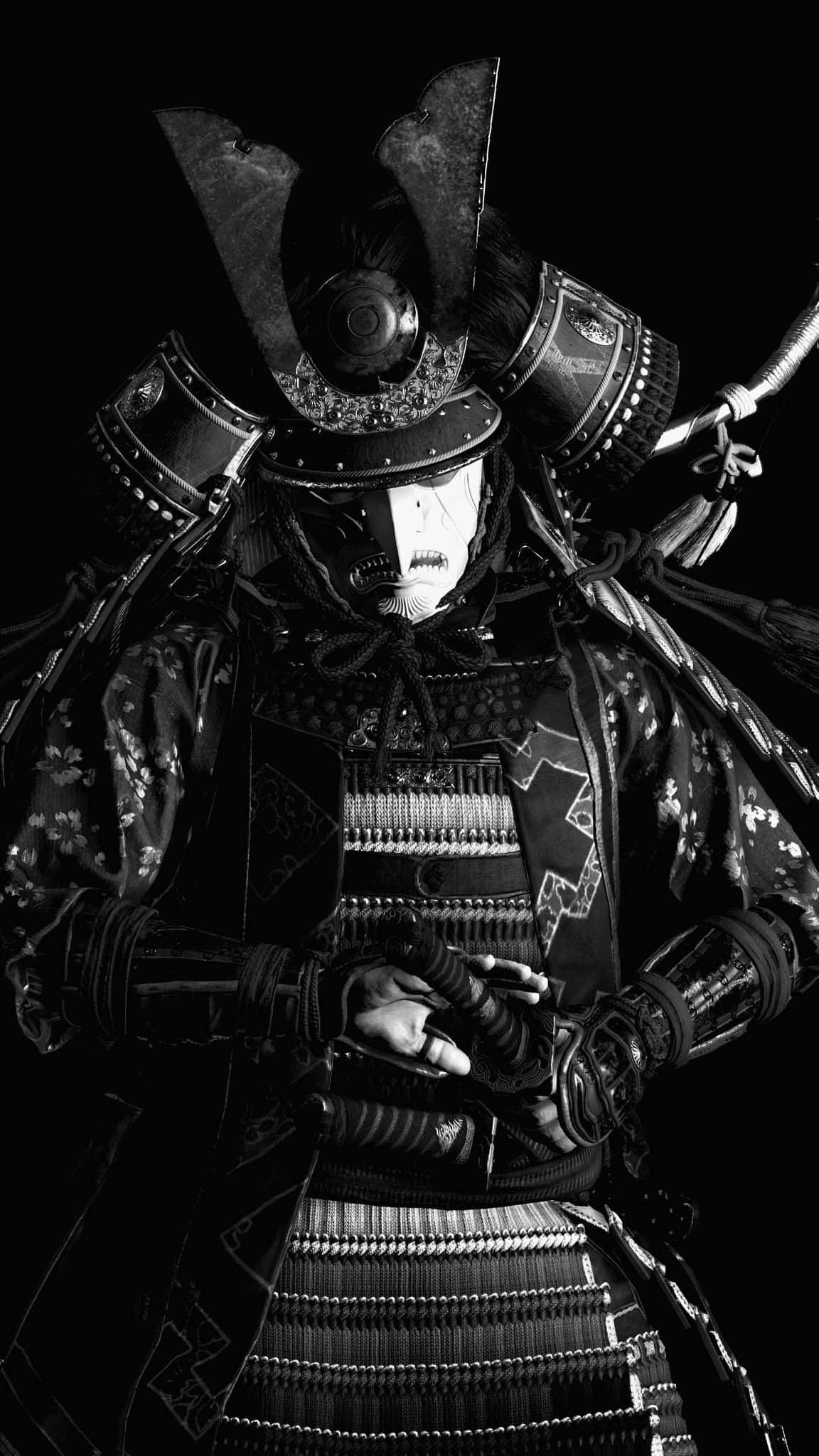 samurai warrior, full ornate armor, katana, Full HD Phone Wallpaper