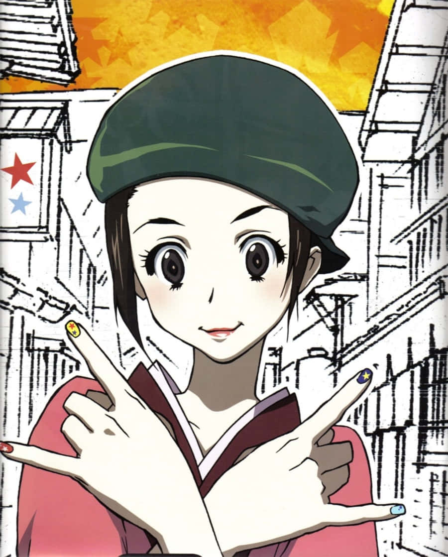 Fuu Kasumi, Samurai Champloo, green beret, SD Phone Wallpaper