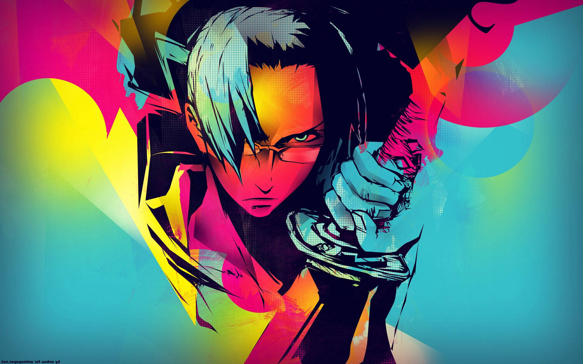 Jin, Samurai Champloo, white hair, Full HD Desktop Wallpaper
