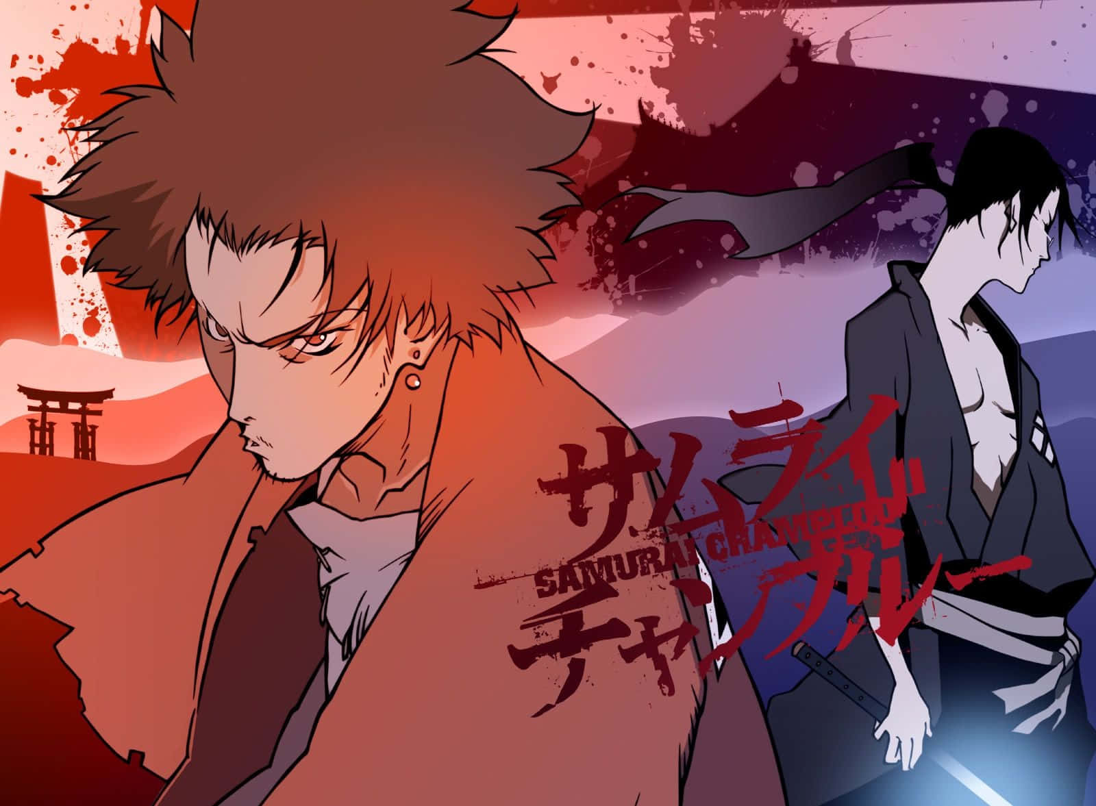 Jin, Samurai Champloo, torii gate, HD Desktop Wallpaper