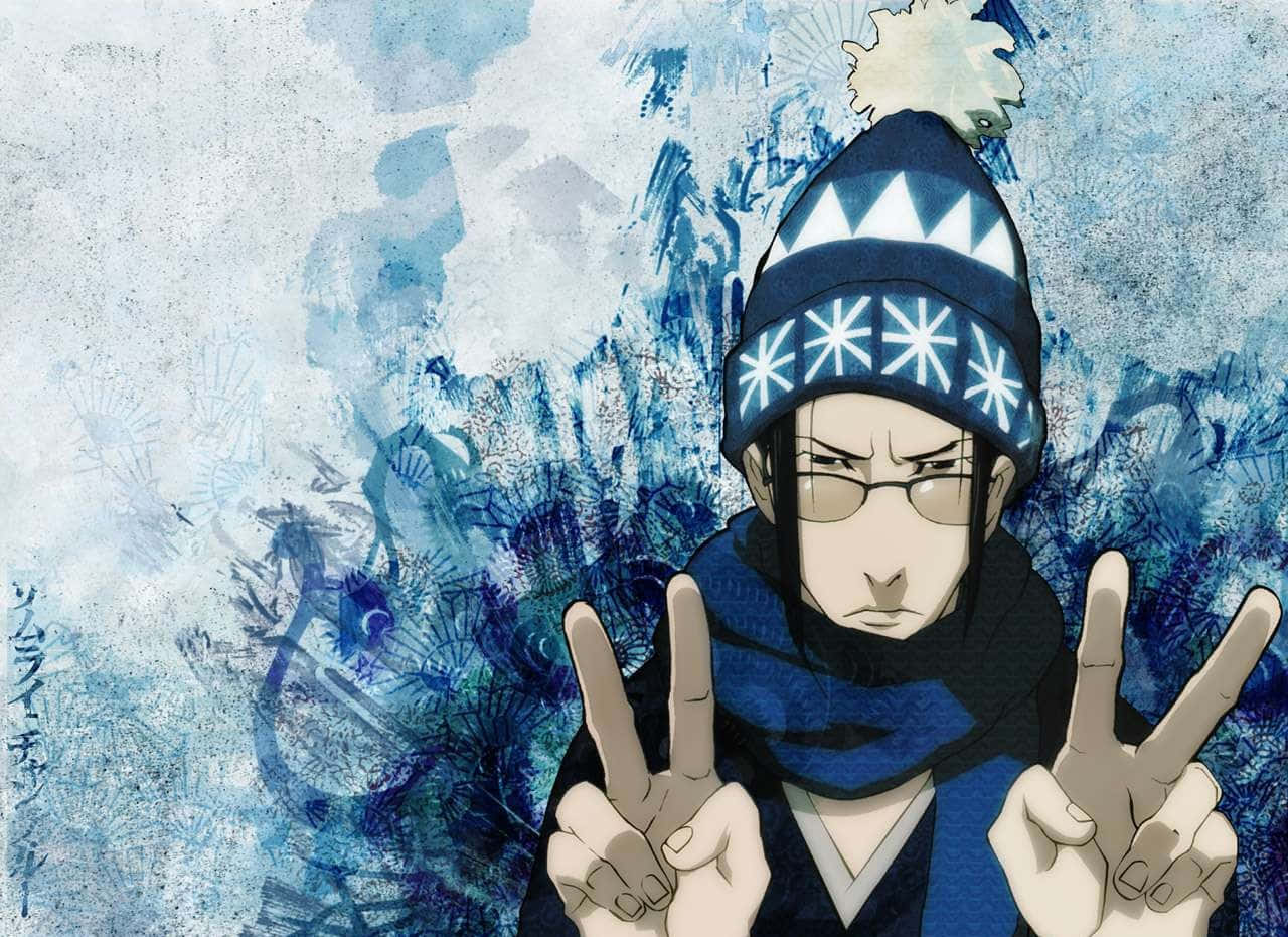 Jin, Samurai Champloo, blue winter hat, HD Desktop Wallpaper