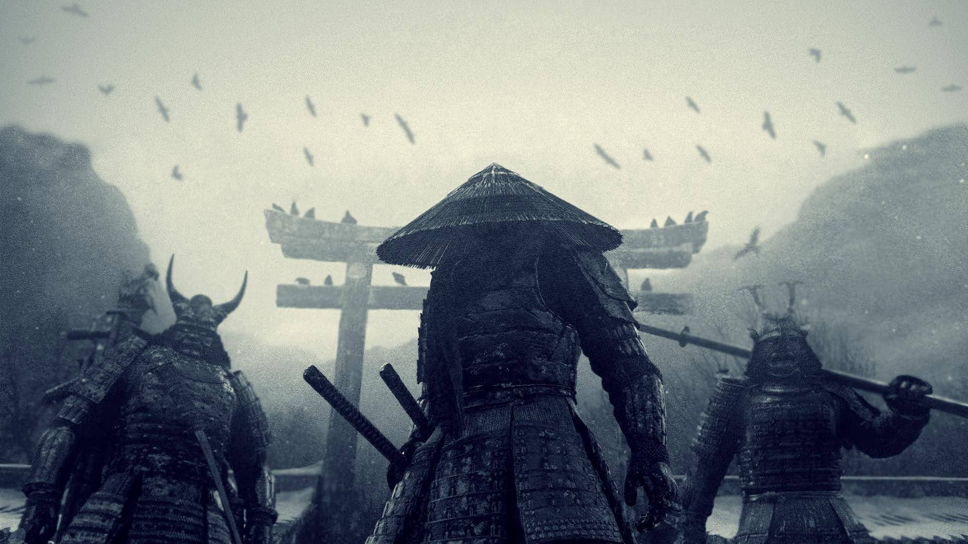 Samurai Champloo Swords, samurai, full armor, Full HD Desktop Wallpaper