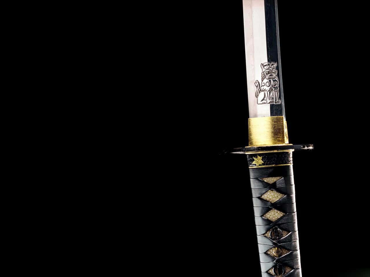 Samurai Champloo Swords, katana, gold fittings, HD Desktop Wallpaper
