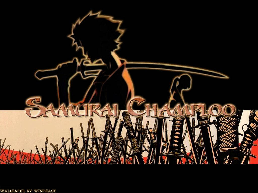 Samurai Champloo, silhouette, sword, SD Desktop Wallpaper
