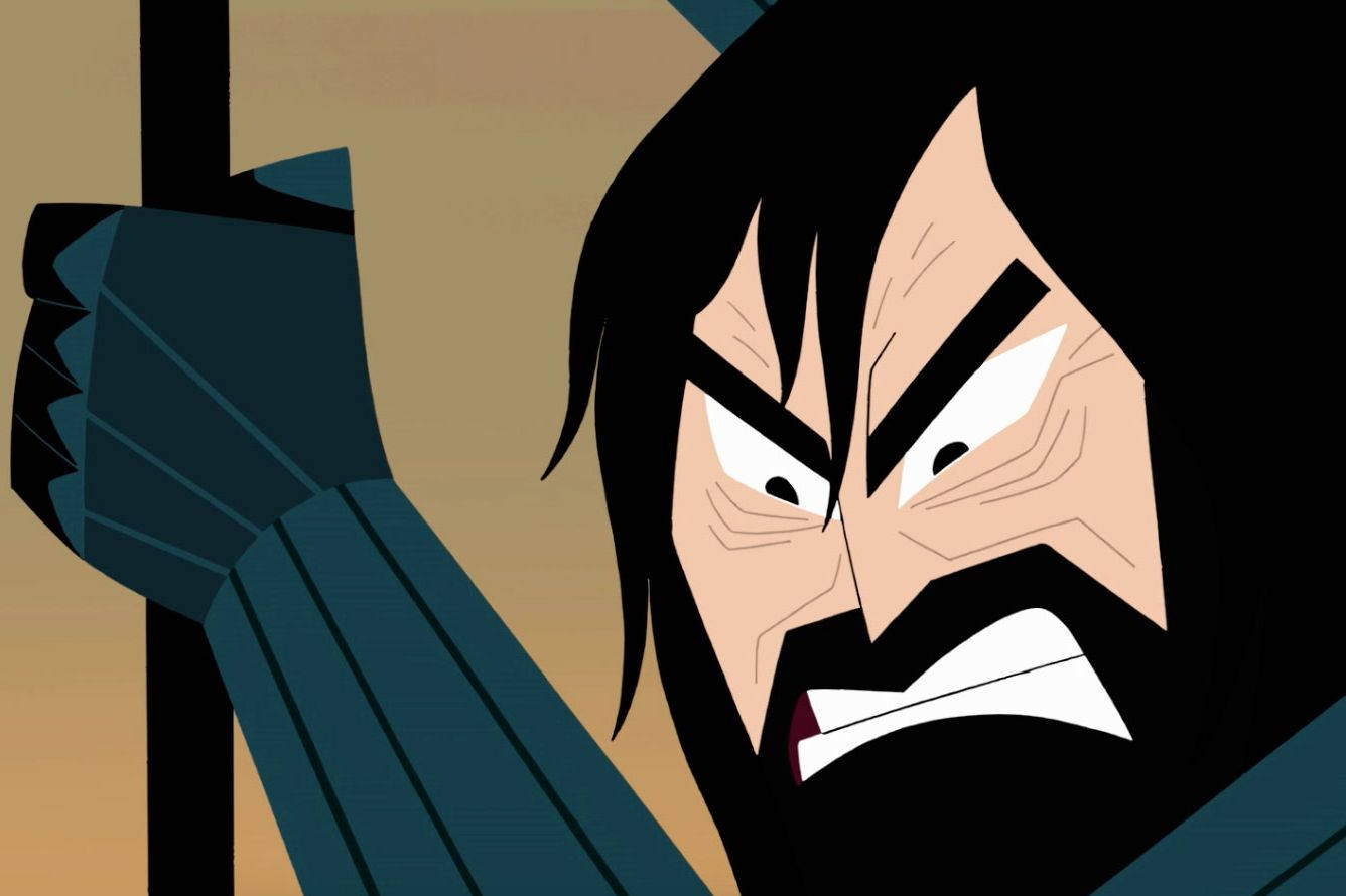 Samurai Jack, angry face, close-up, HD Desktop Wallpaper