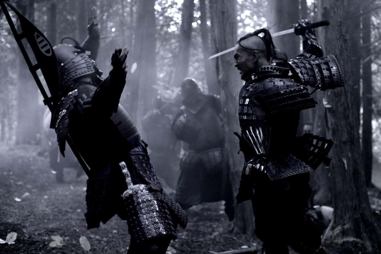 samurai movies, samurai battle scene, misty forest, HD Desktop Wallpaper