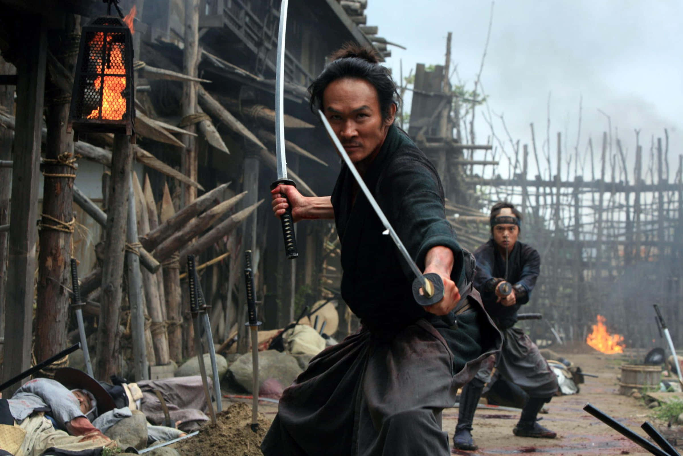 samurai movies, red sky, katana, Full HD Desktop Wallpaper