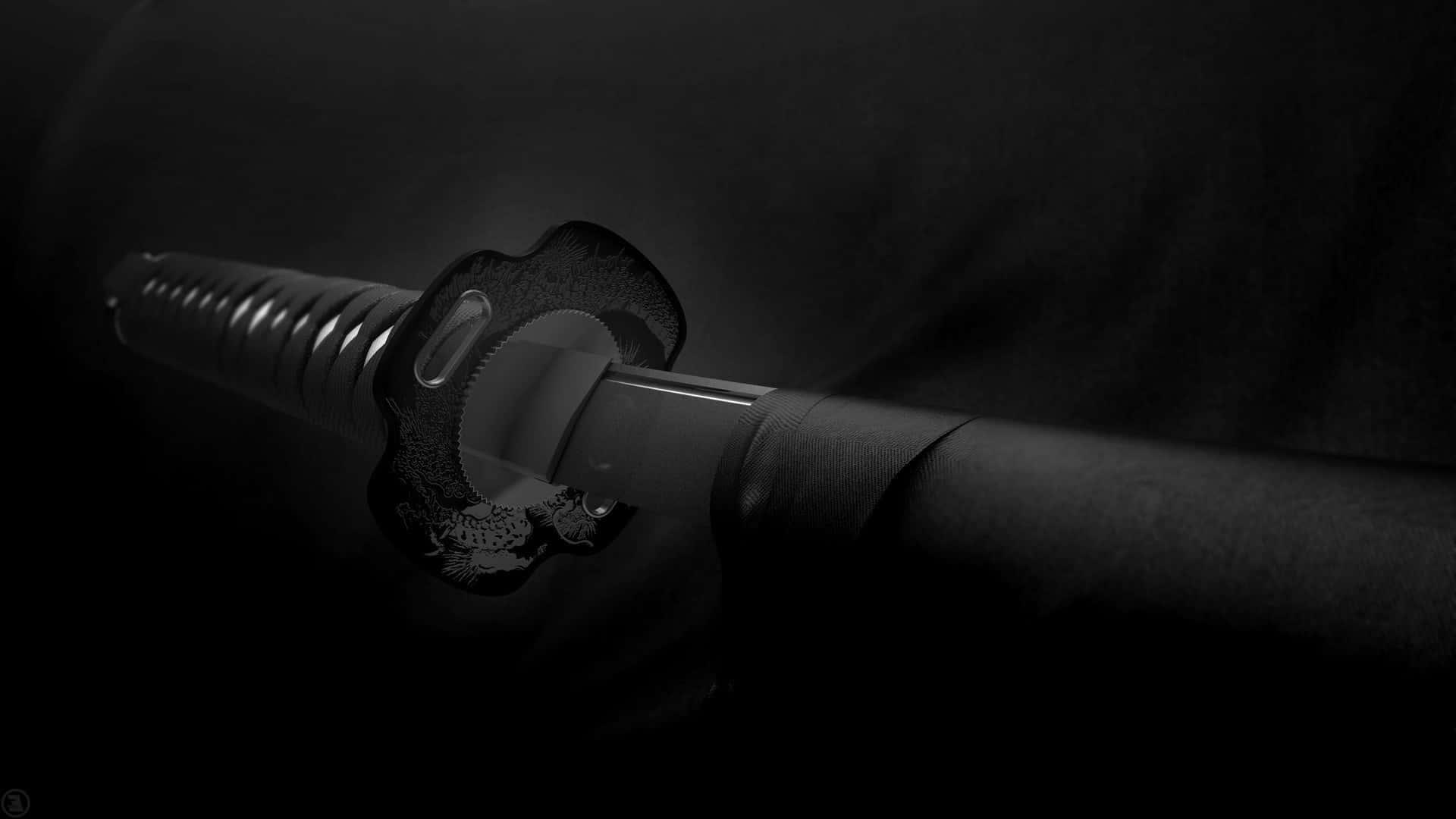 samurai sword, katana, tsuba, Full HD Desktop Wallpaper