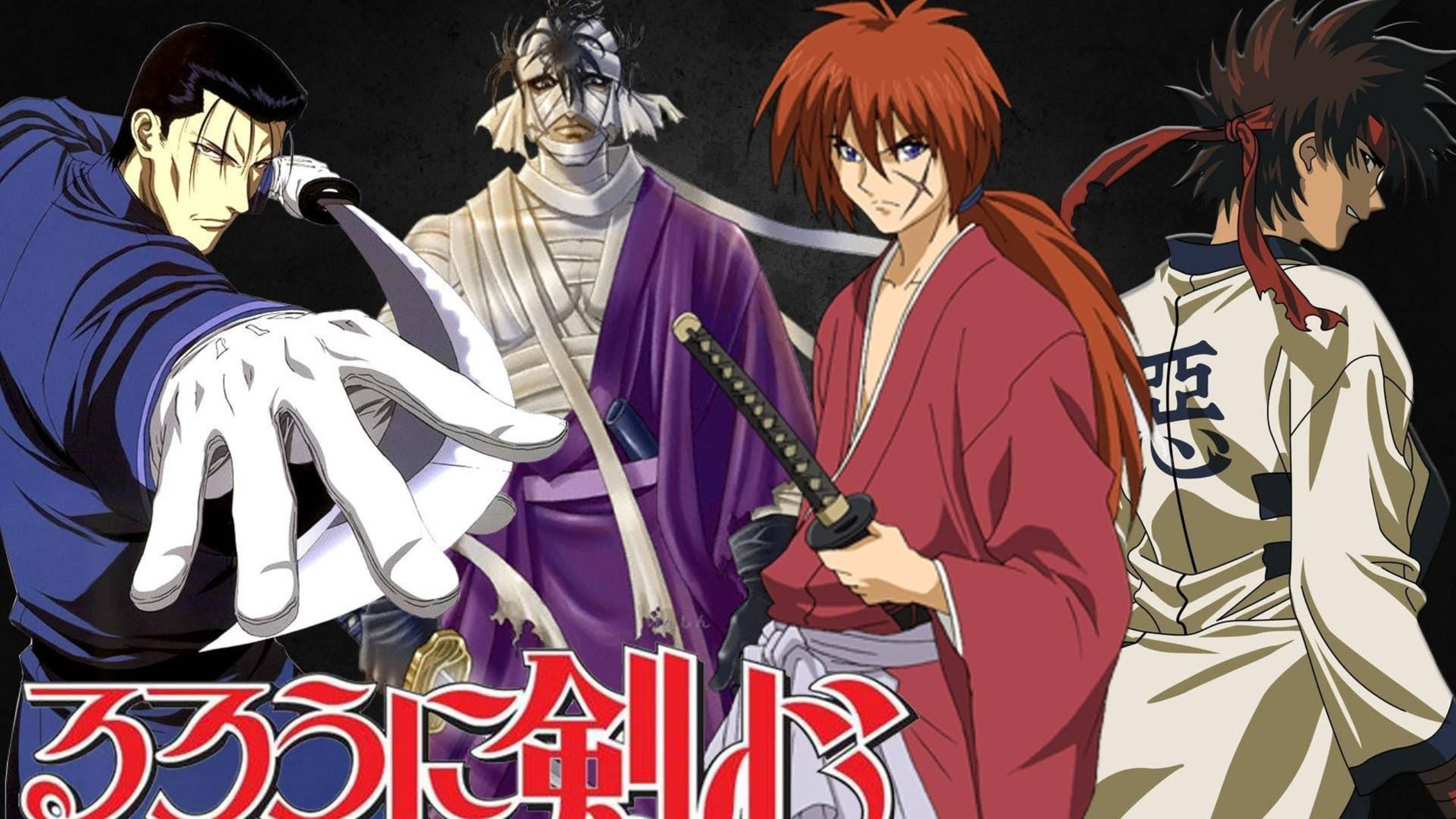 Samurai X, anime samurai warriors, traditional robes, 2K Desktop Wallpaper