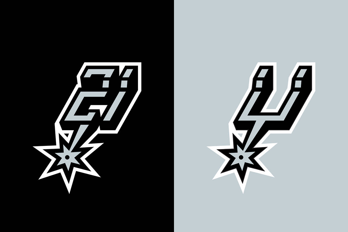 San Antonio Spurs, 21 logo, black background, SD Desktop Wallpaper