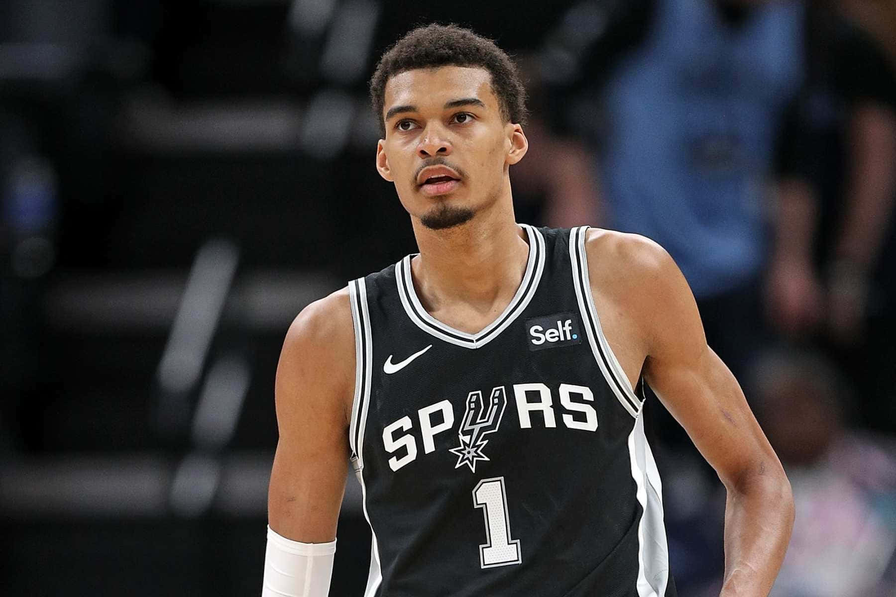 San antonio spurs, black Spurs jersey, number one, HD Desktop Wallpaper
