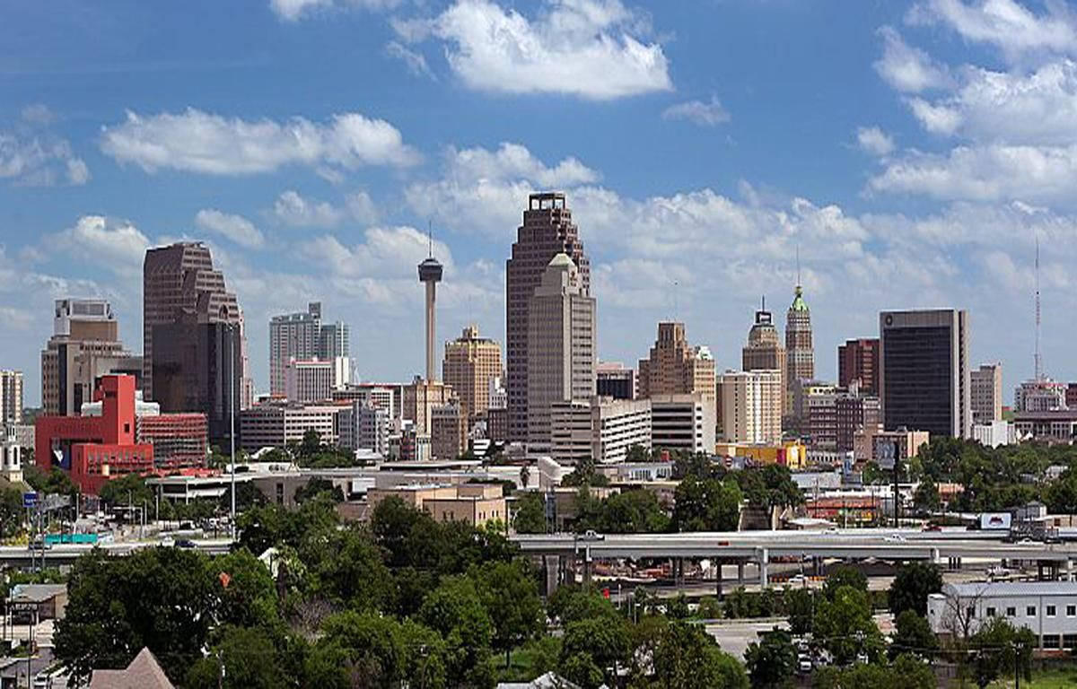 San Antonio, skyscrapers, distinctive tower, SD Desktop Wallpaper