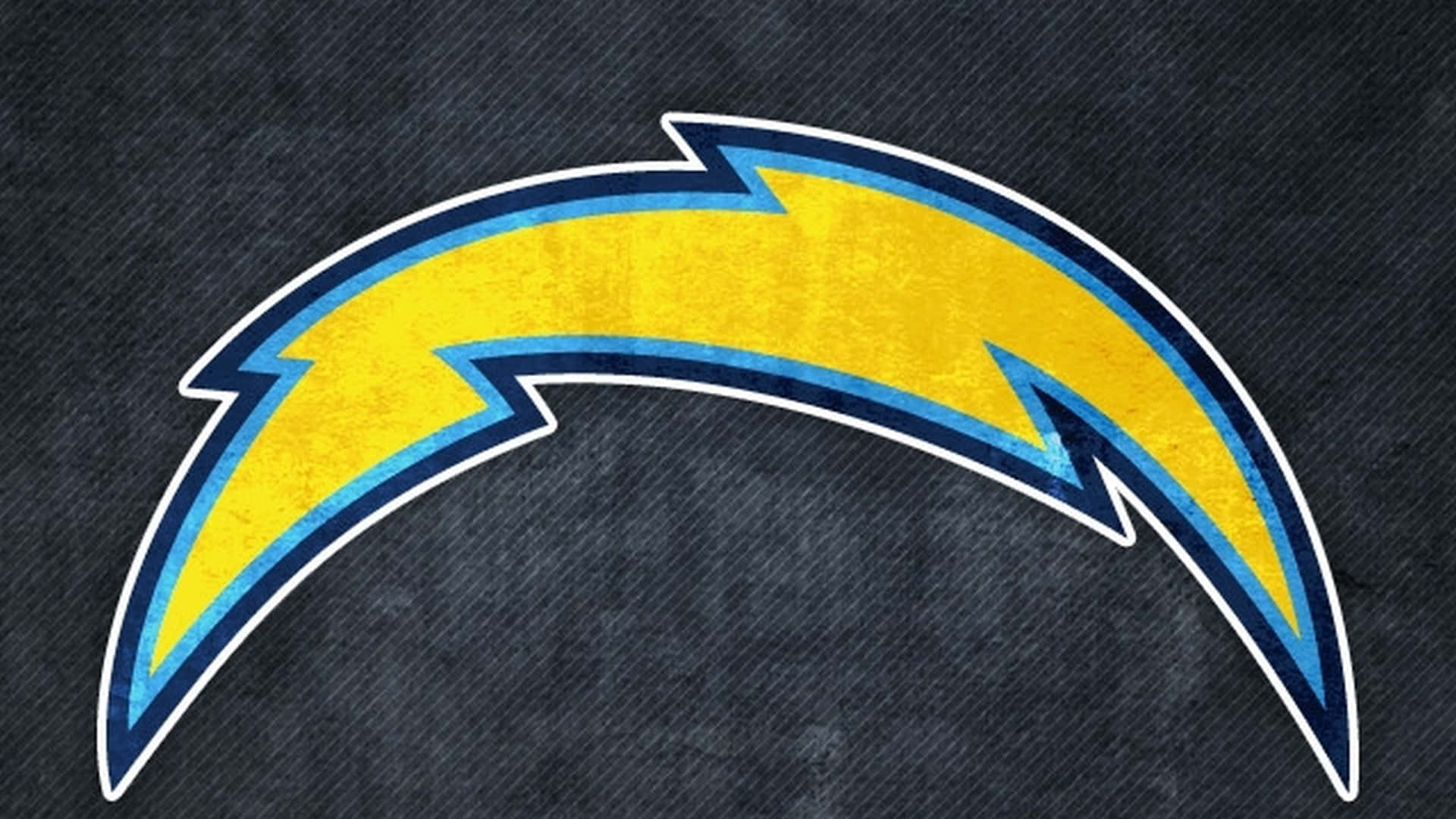 San Diego Chargers, yellow lightning bolt logo, blue and white trim, Full HD Desktop Wallpaper