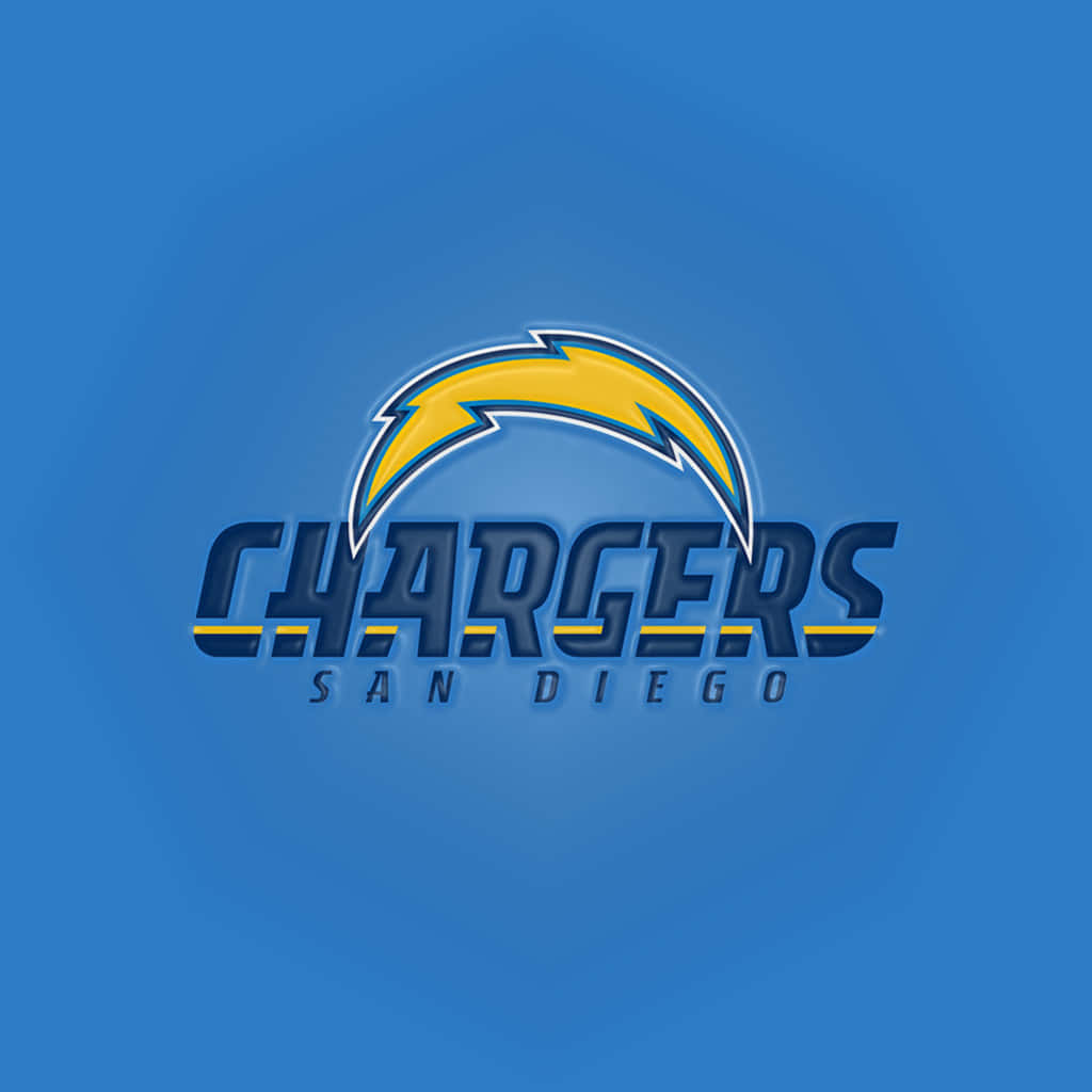 San Diego Chargers, yellow lightning bolt, blue gradient background, SD Desktop Wallpaper
