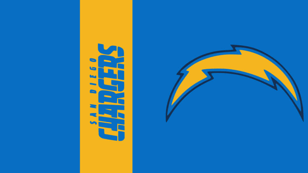 San Diego Chargers, yellow lightning bolt, blue background, SD Desktop Wallpaper