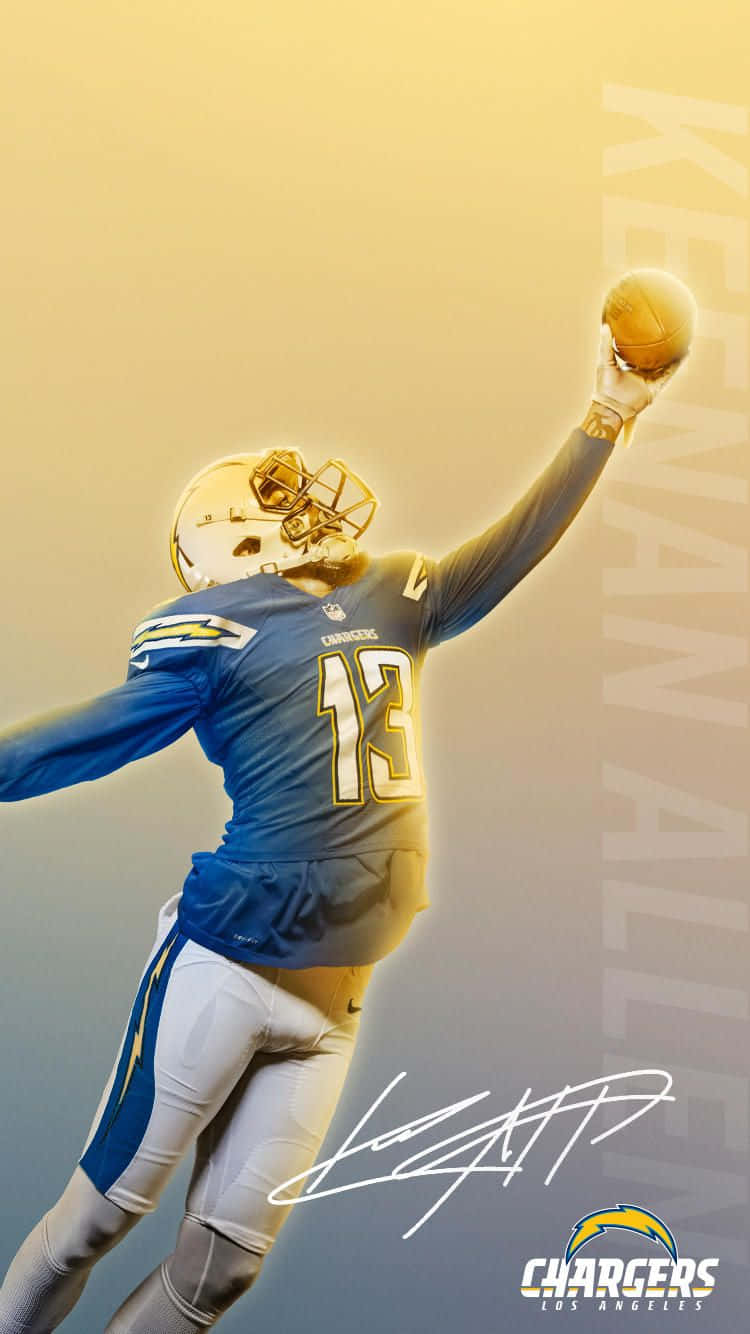 San Diego Chargers, blue Chargers jersey, football player, HD Phone Wallpaper