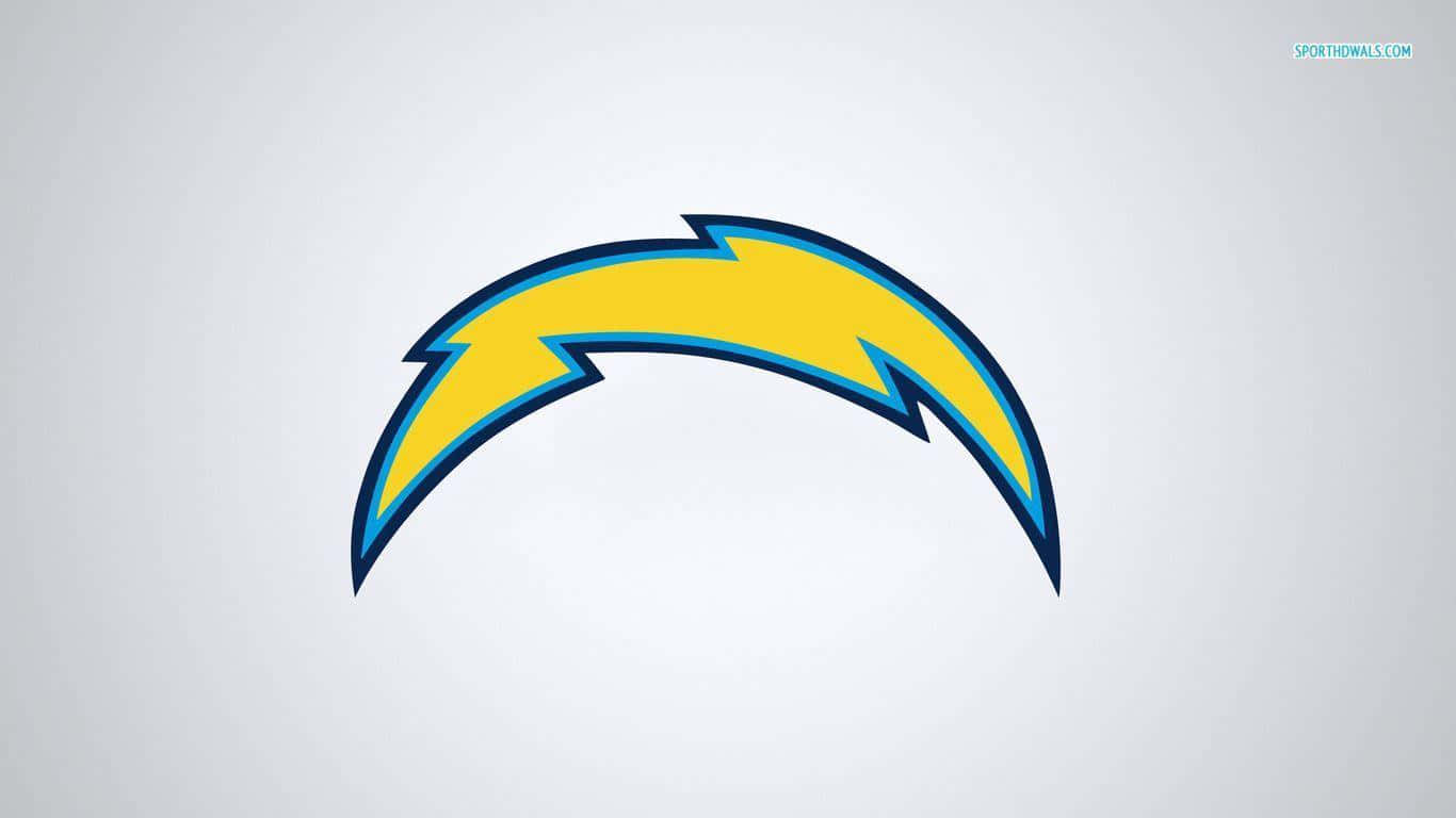 San Diego Chargers, yellow lightning bolt, blue outline, HD Desktop Wallpaper